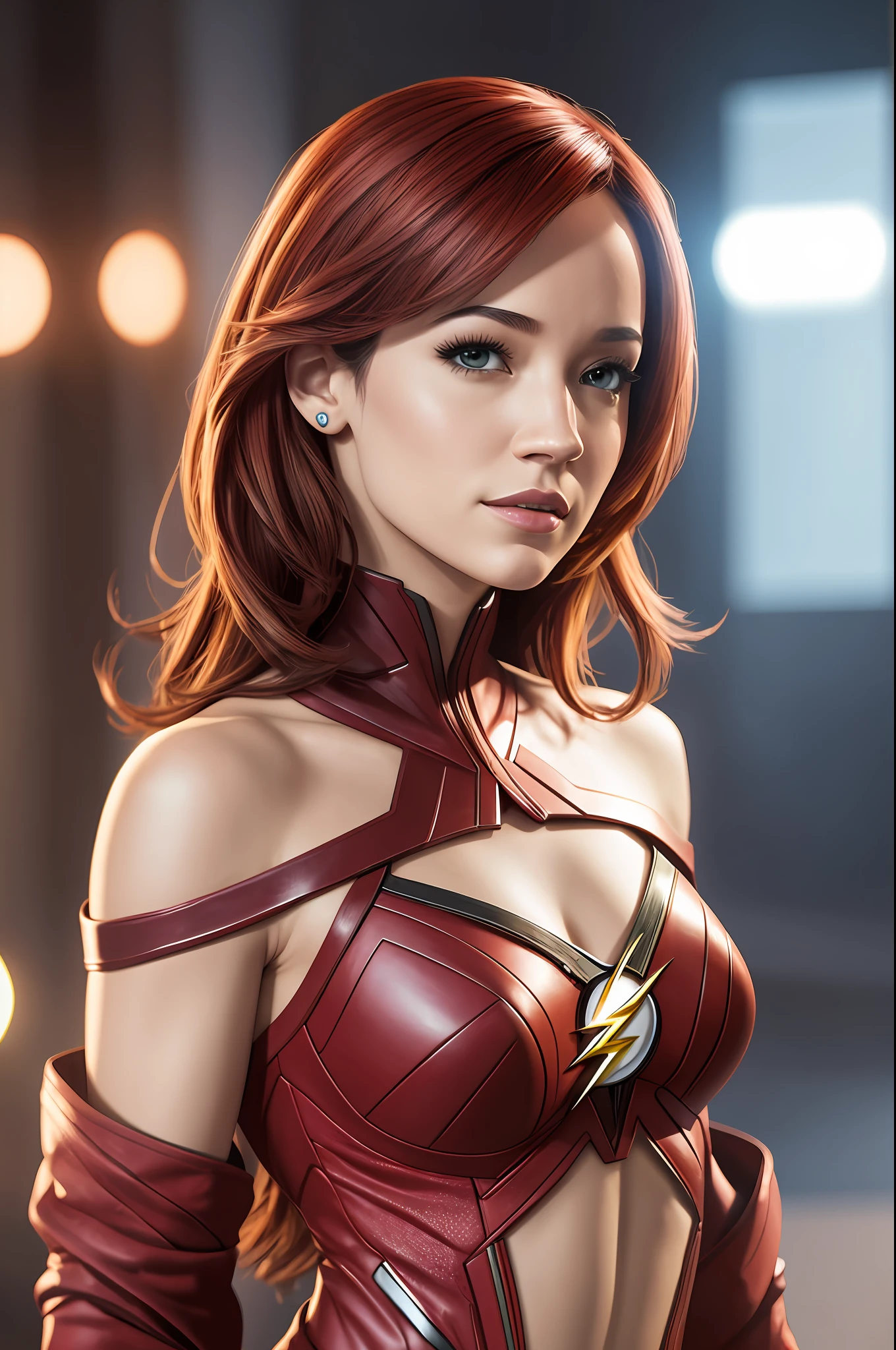 Atriz Sasha Calle of filme the flash, realistic, high definicion, ultra resolution, detailed, 64k, --auto --s2
