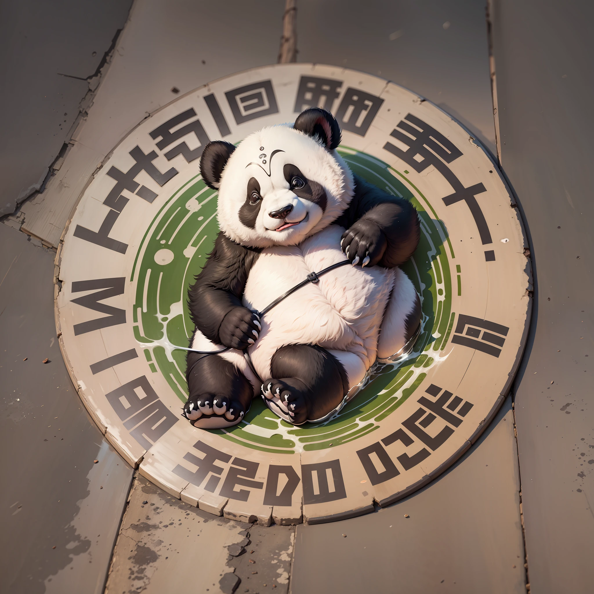 Logo for consultation with the figure of the panda --auto --s2