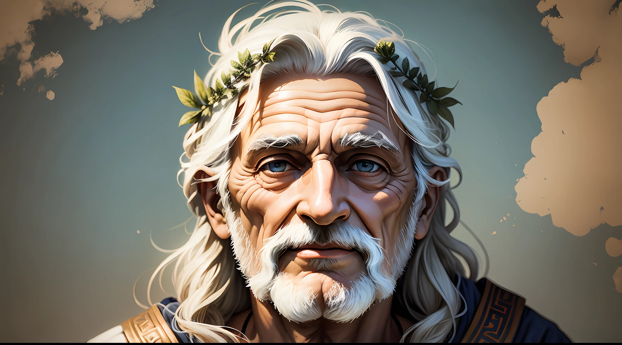HAPPY GREEK OLD GREEK FACE OF GOD --auto --s2