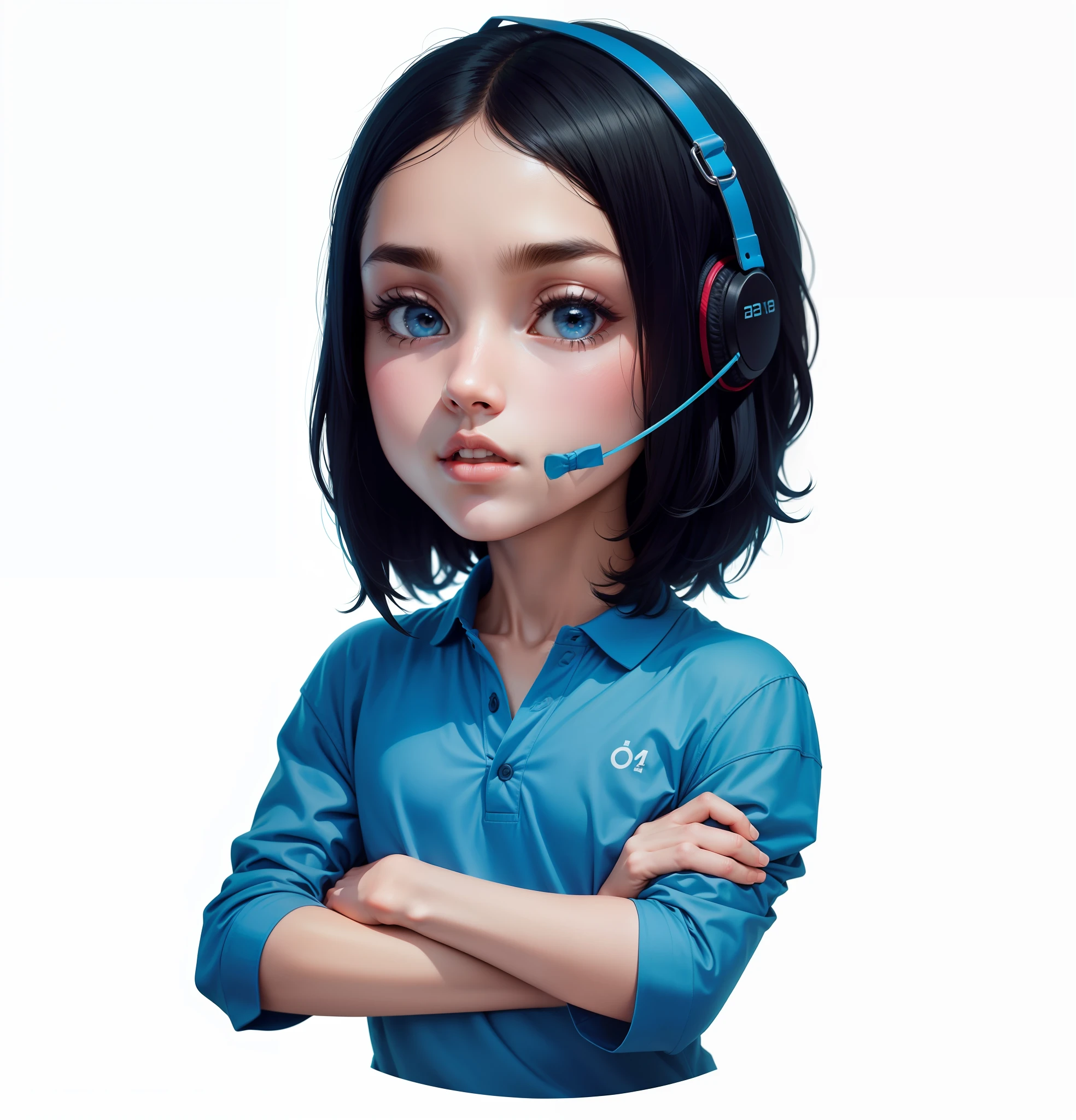 CHANGE THE T-SHIRT TO THE POLO MODEL WITH SHORT SLEEVES, CHANGE THE COLOR OF THE BACKGROUND OF THE CIRCLE TO THIS COLOR IN THE CODE #4150F0 --auto --s2