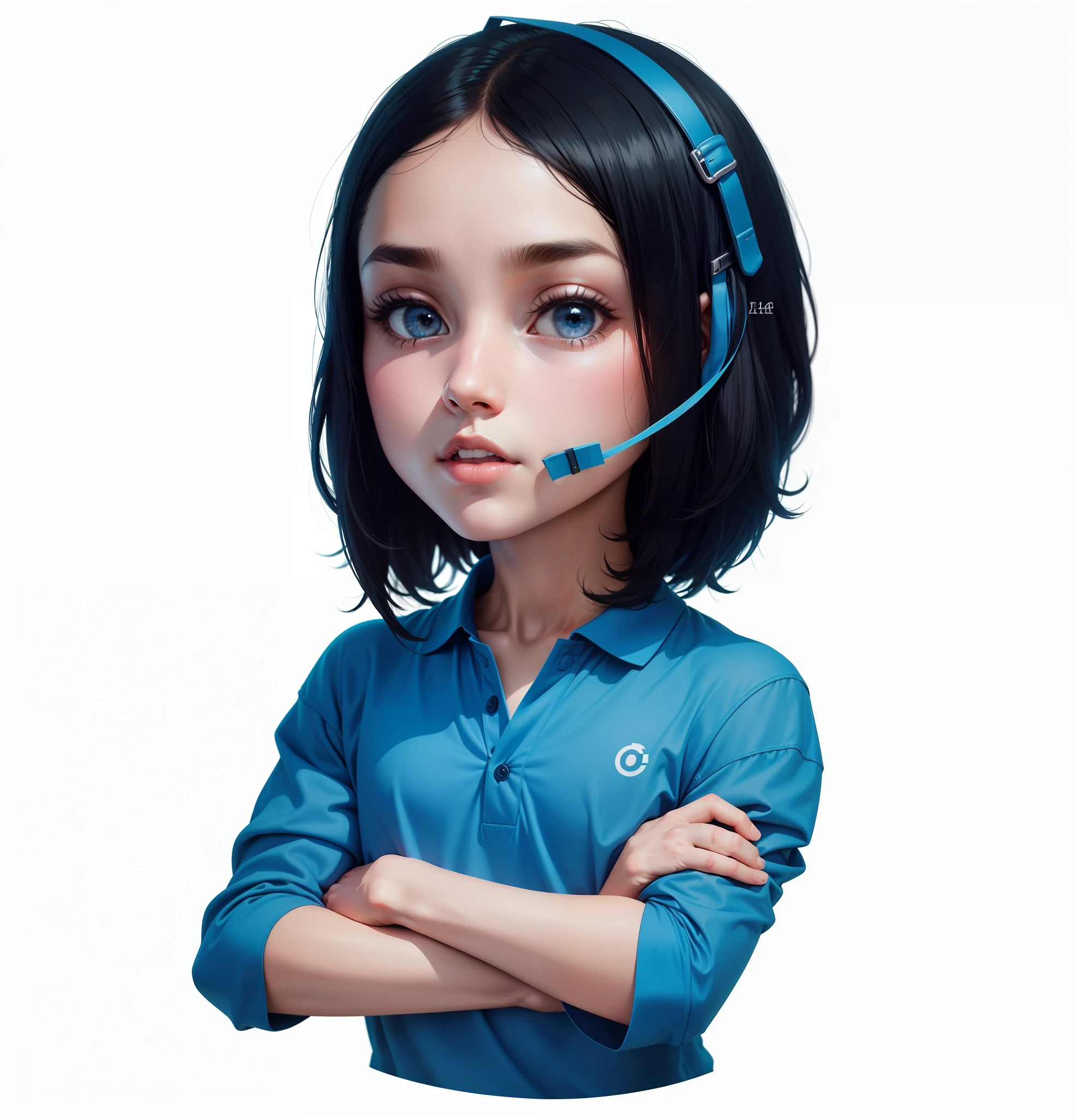 CHANGE THE T-SHIRT TO THE POLO MODEL WITH SHORT SLEEVES, CHANGE THE COLOR OF THE BACKGROUND OF THE CIRCLE TO THIS COLOR IN THE CODE #4150F0 --auto --s2