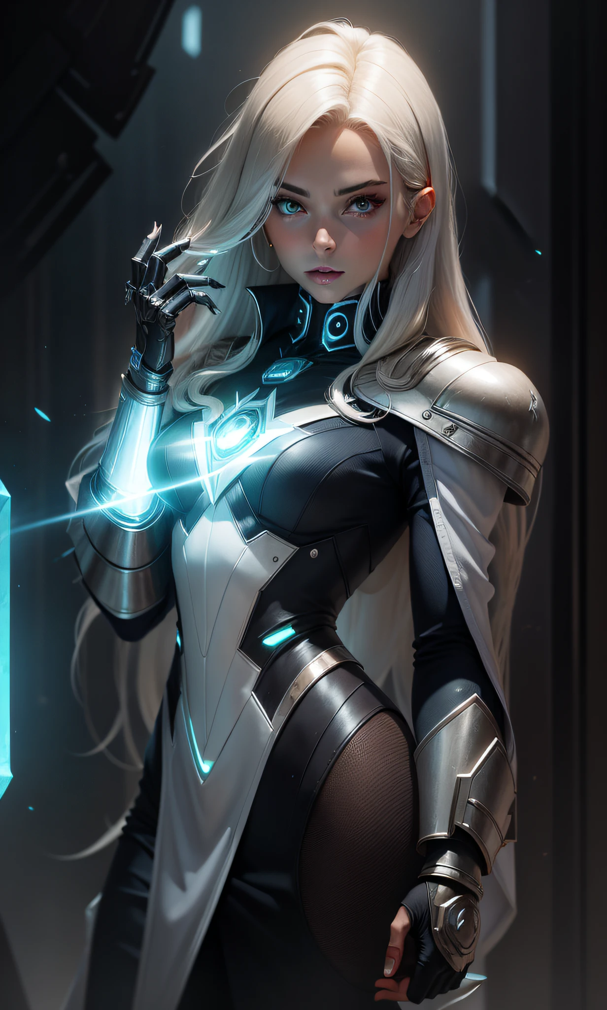 futuristic clothing, powers, gauntlet, crystals --auto --s2