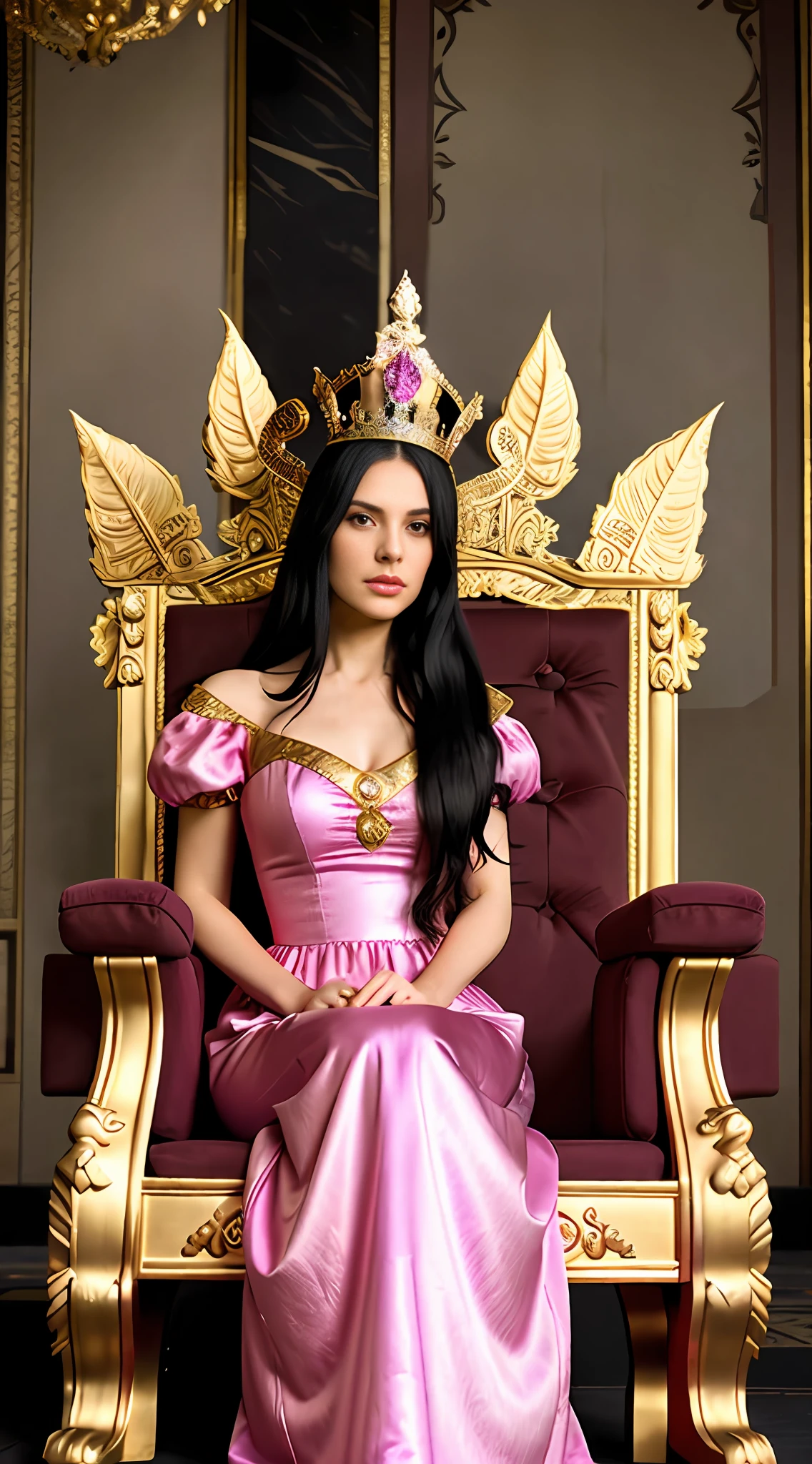 Imperial crown with a pink diamond