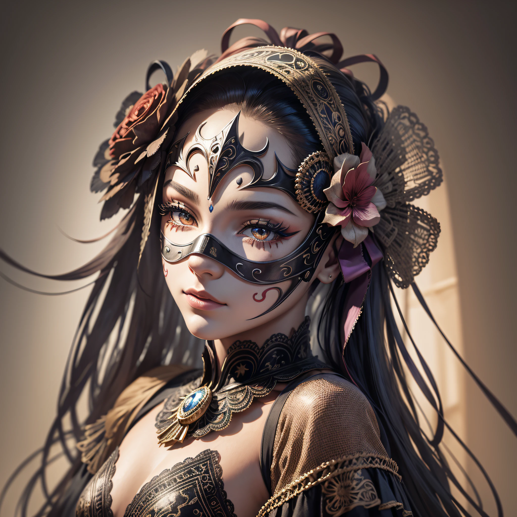 mascara de teatro, persona mask, ultra detail, masterpiece, ultrarealist, wallpaper, 4k --auto --s2