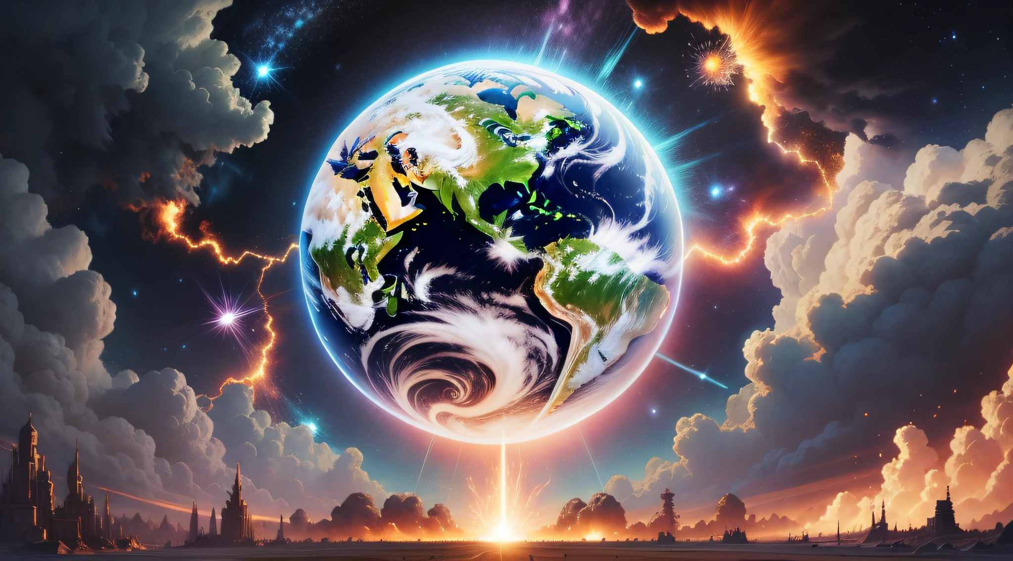 earth exploding!
