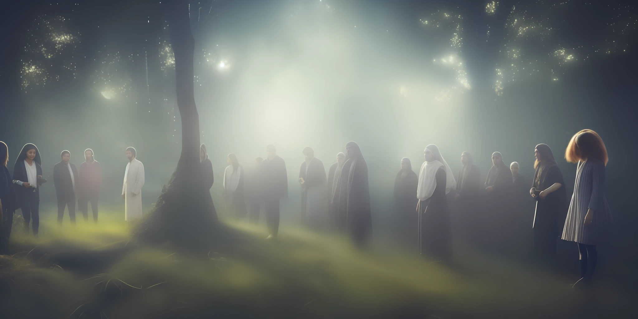 Law of Worship: Meaning and Purpose, concept of afterlife, spirits or ghosts, realistic image, lights, lighting, high details, 8k, high-quality:: dof, --auto --s2