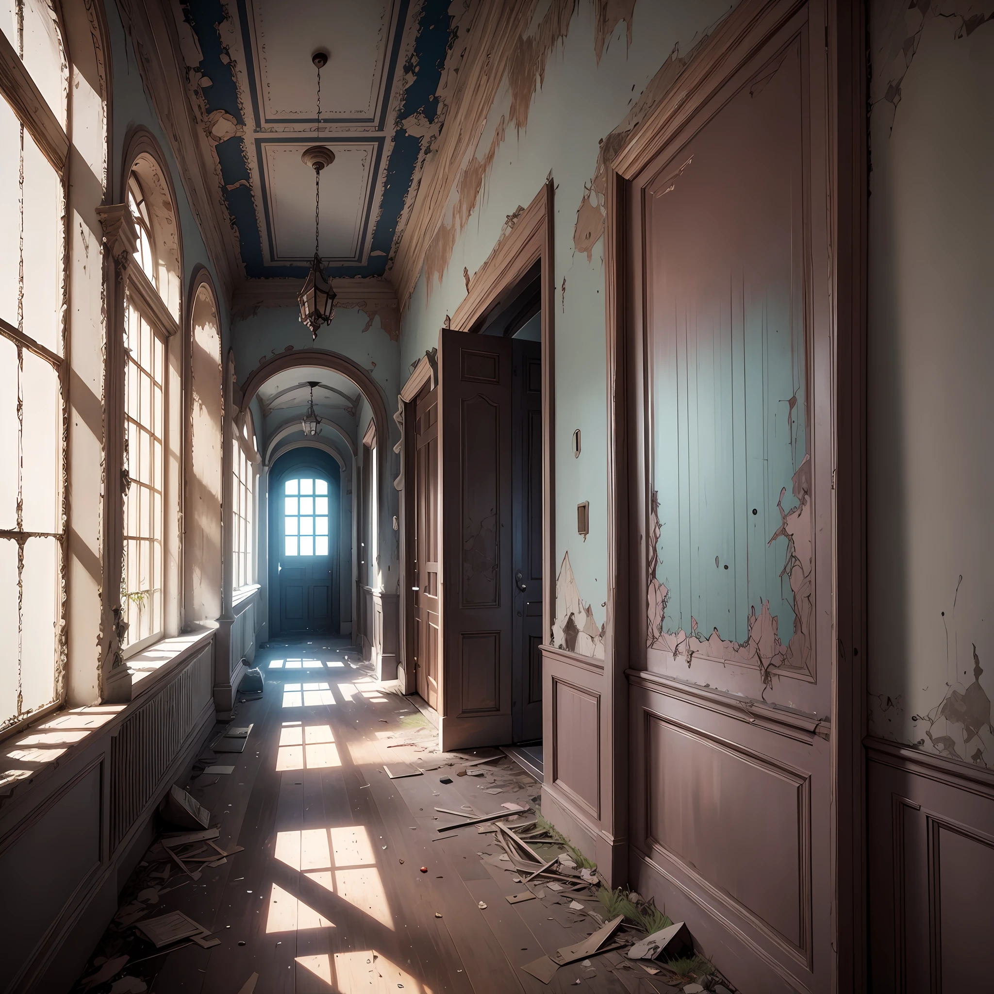 An abandoned mansion, known as a cursed place. From the moment they entered, the friends heard screams and groans coming from all sides, which seemed louder and louder and scarier --auto --s2