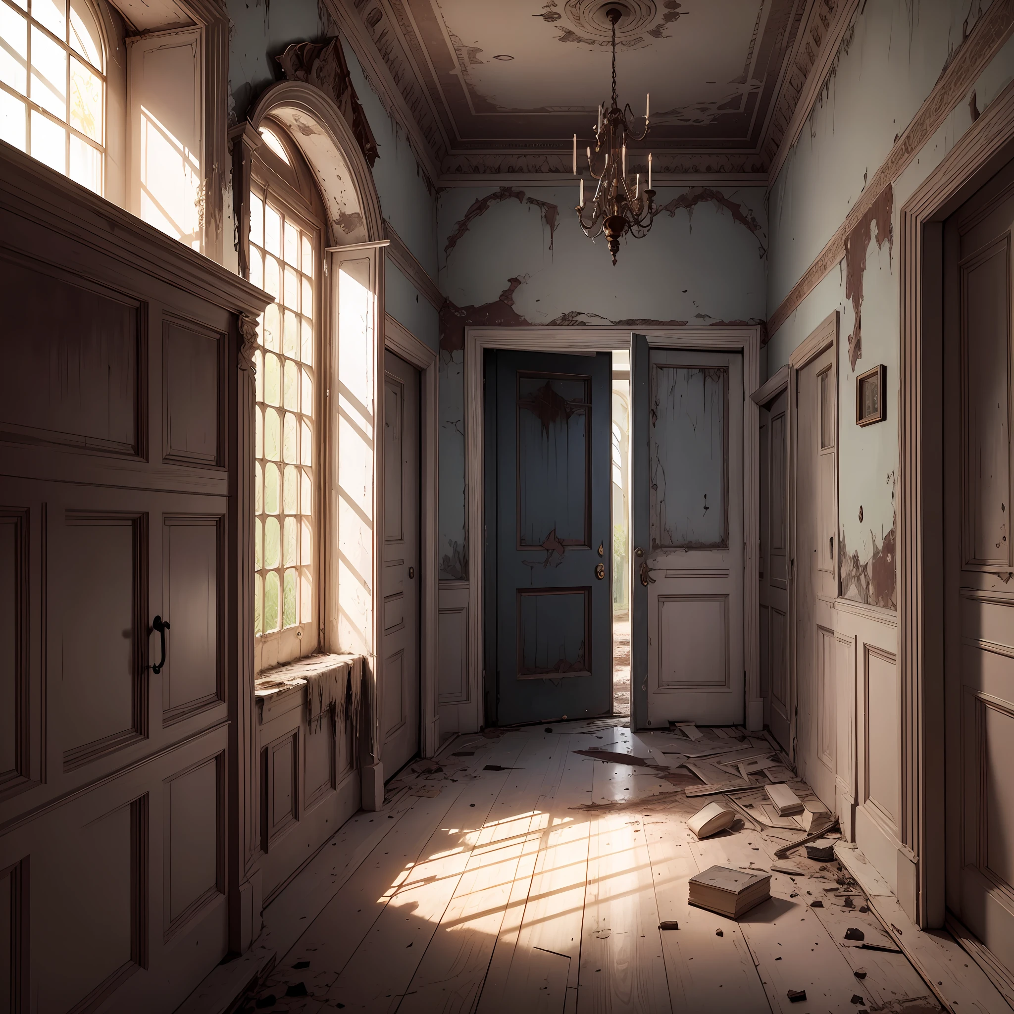 An abandoned mansion, known as a cursed place. From the moment they entered, the friends heard screams and groans coming from all sides, which seemed louder and louder and scarier --auto --s2