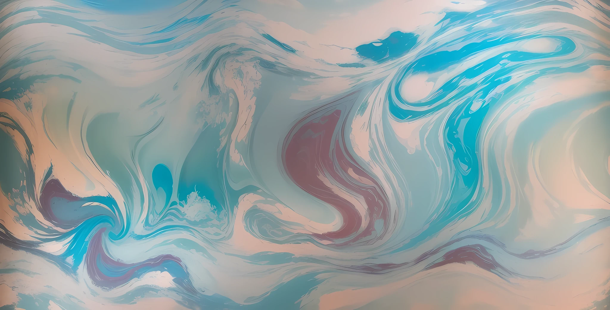 photo of ((abstract painting)), ((top view)), ((blue paint mix)), texture, ((acrylic painting)), (((swirls)), (((chaotic))), ((light blue)), greenish blue, ((waves)), ((splashes of paint)), voronoi patterns, marbled texture, ((((mamoreado))), wide-angle, realistic, 8K