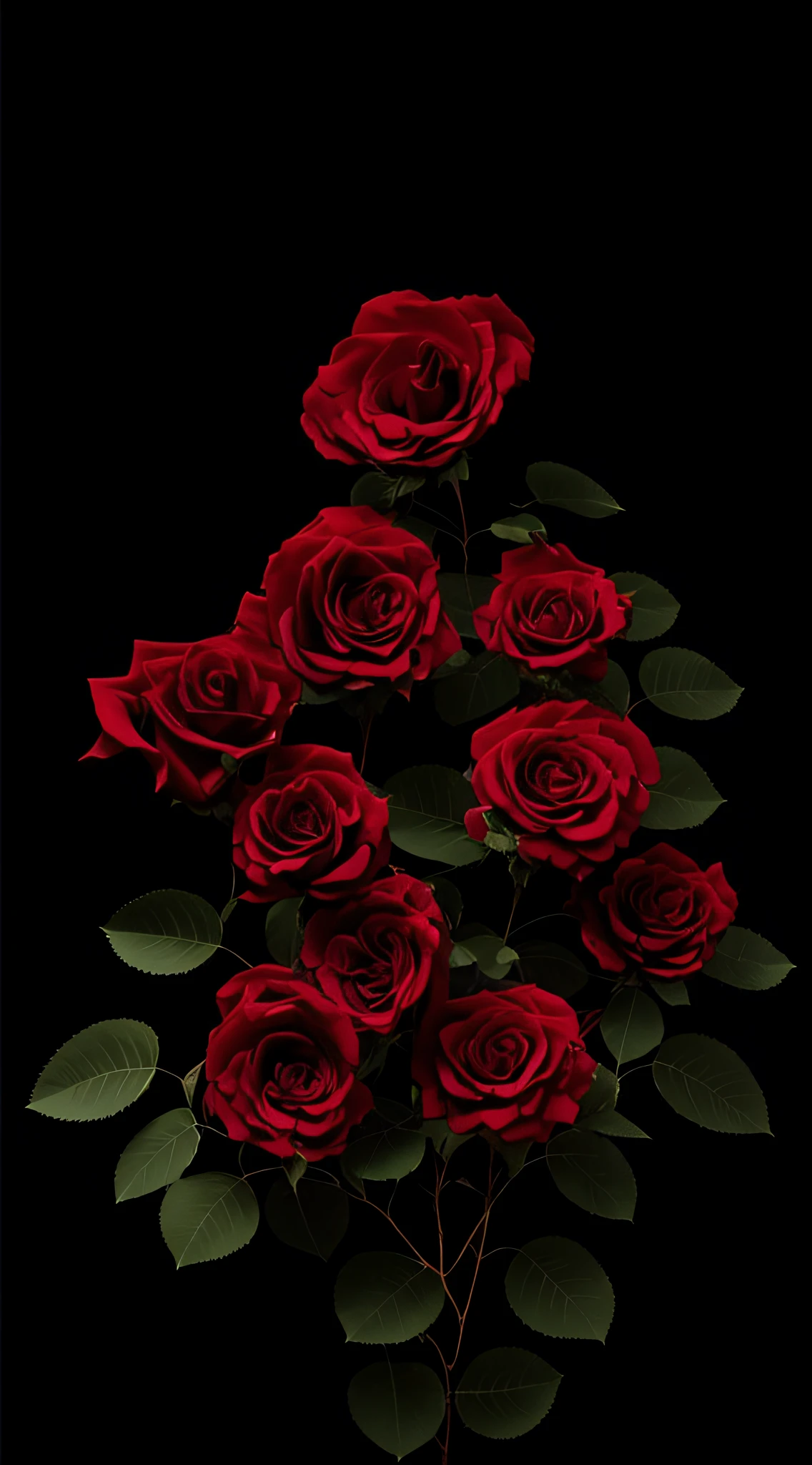 Vermellhas Roses in the Dark, Tumblr, Vibrant Colors