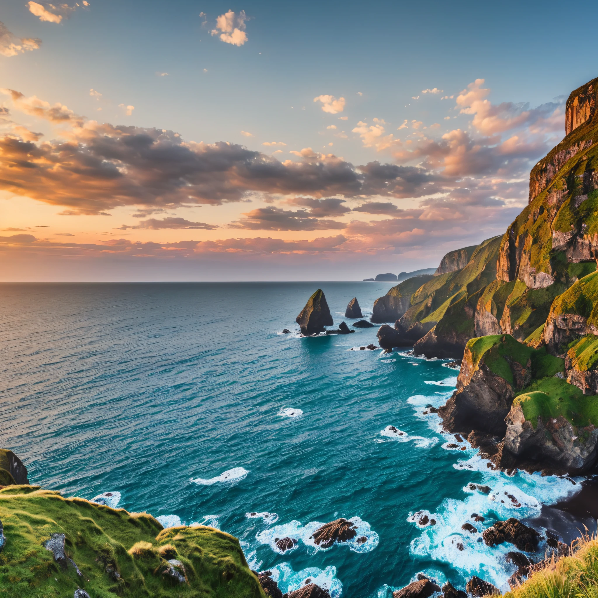 a coastal cliff on the beach, a matte painting, pexels contest winner, fantasy art, vertical wallpaper, grass mountain landscape, beautiful composition 3 - d 4 k, monolith, wow 4 k detail fantasy, fantasy medium shot, moss landscape, cliffside, creating a thin monolith, beautiful landscape, mountainside, photography, sharp high quality photo, realistic, pexels contest winner --auto --s2