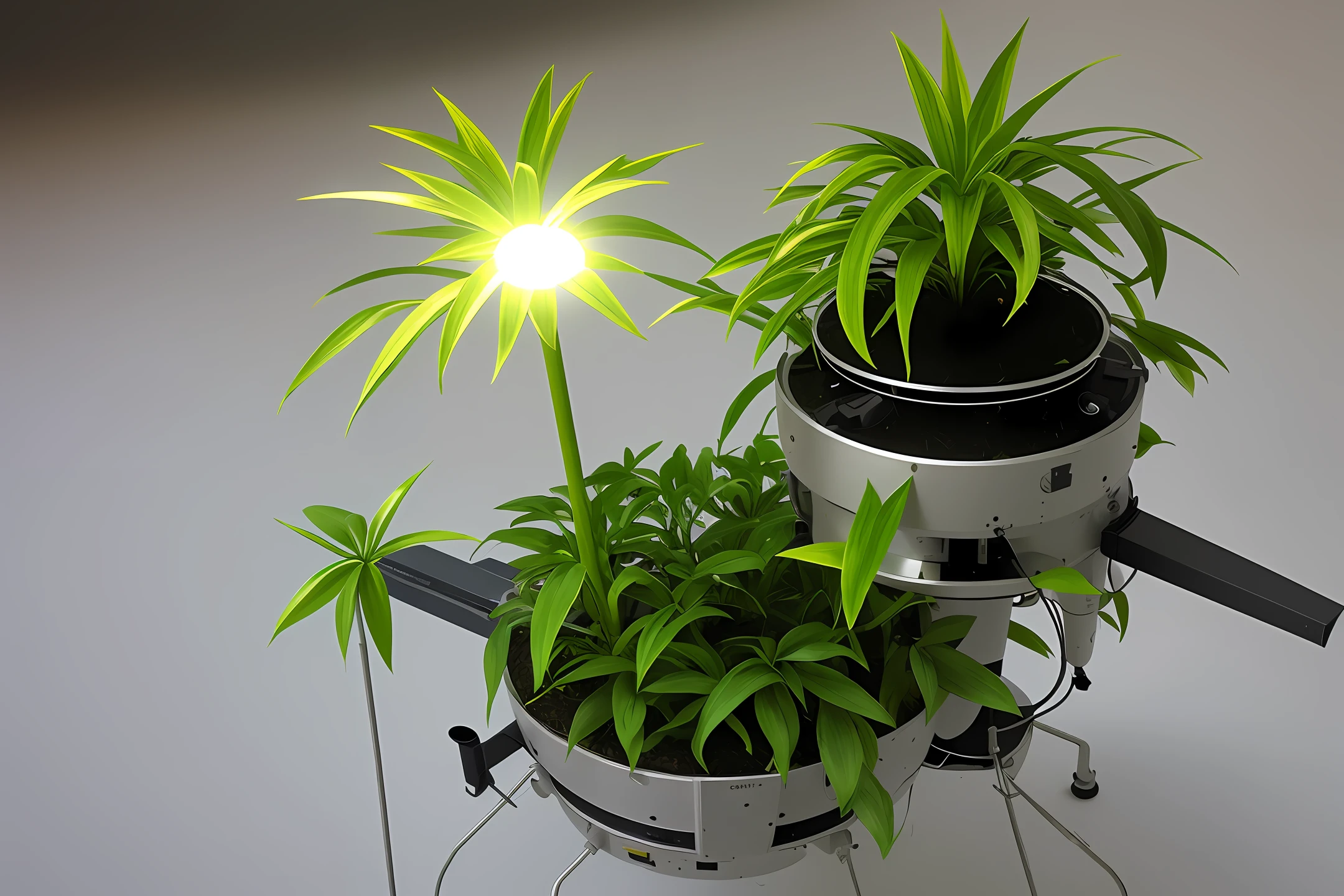 Plant-shaped spacecraft