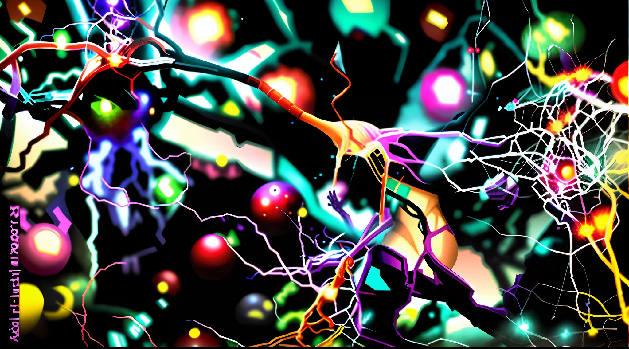 arafed image of a brain with many cells and a red ball, dense web of neurons firing, nerve cells, neurons and synapses, neurons, neuron, neurons firing, grey matter and neurons, neural network, beautiful cosmic neural network, neural, neural networks, immortal neuron, neuron dendritic monster, surreal neuron city, nerve system, BioPunkAI