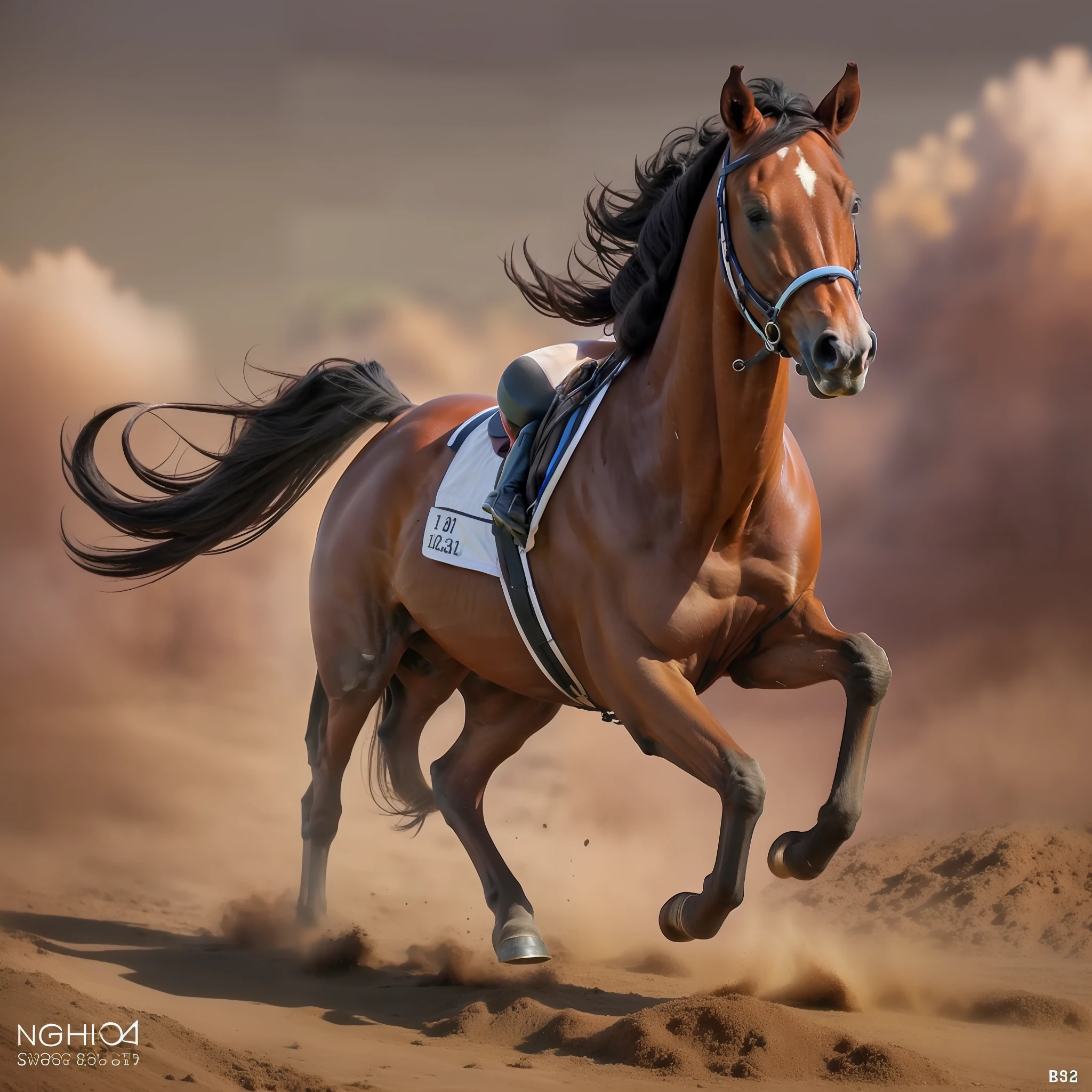 1horse running in dirt, 1 digital horse, horse concept art, airbrush digital oil painting, stunning digital painting, wild horse, shiny digital painting, 1 cute horse, 1horse, in stunning digital painting, gorgeous digital painting, beautiful digital painting, high quality digital painting, drawn with photoshop, 1wild horse, airbrush digital painting, gallop , , , , , --q 1, DSLR --v 6 --s2