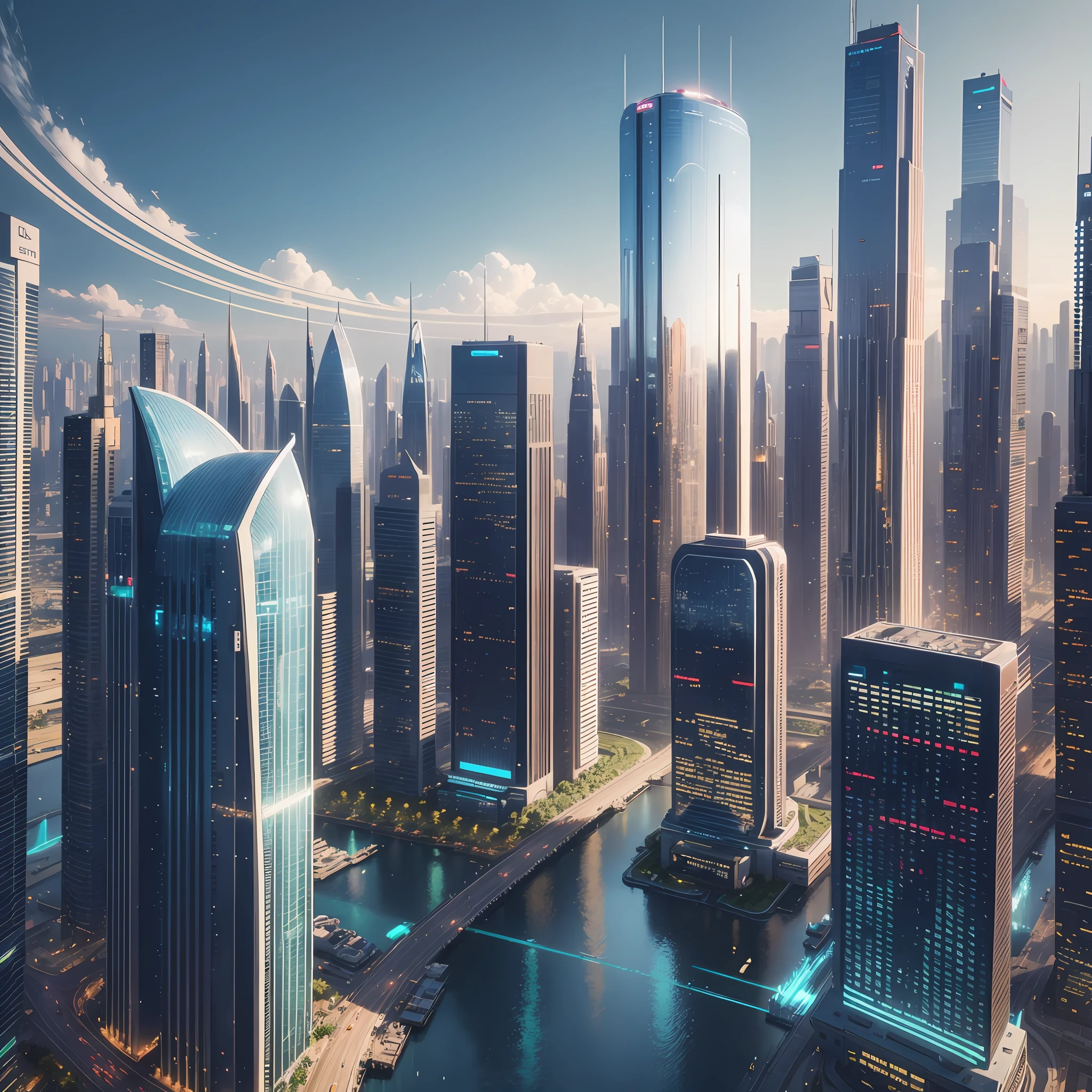 Realistic, ultra-realistic City In the future --auto --s2