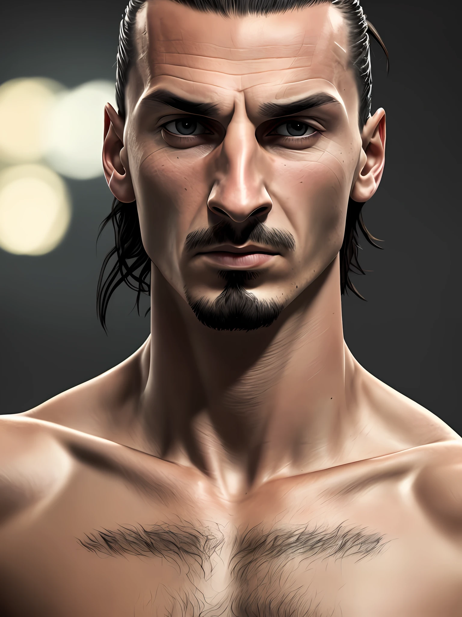 realistic style, masterpiece, best quality, 8k, artstation, sharp focus, ultra-realistic, high details, raw photo of Ibrahimovic, with angry expression