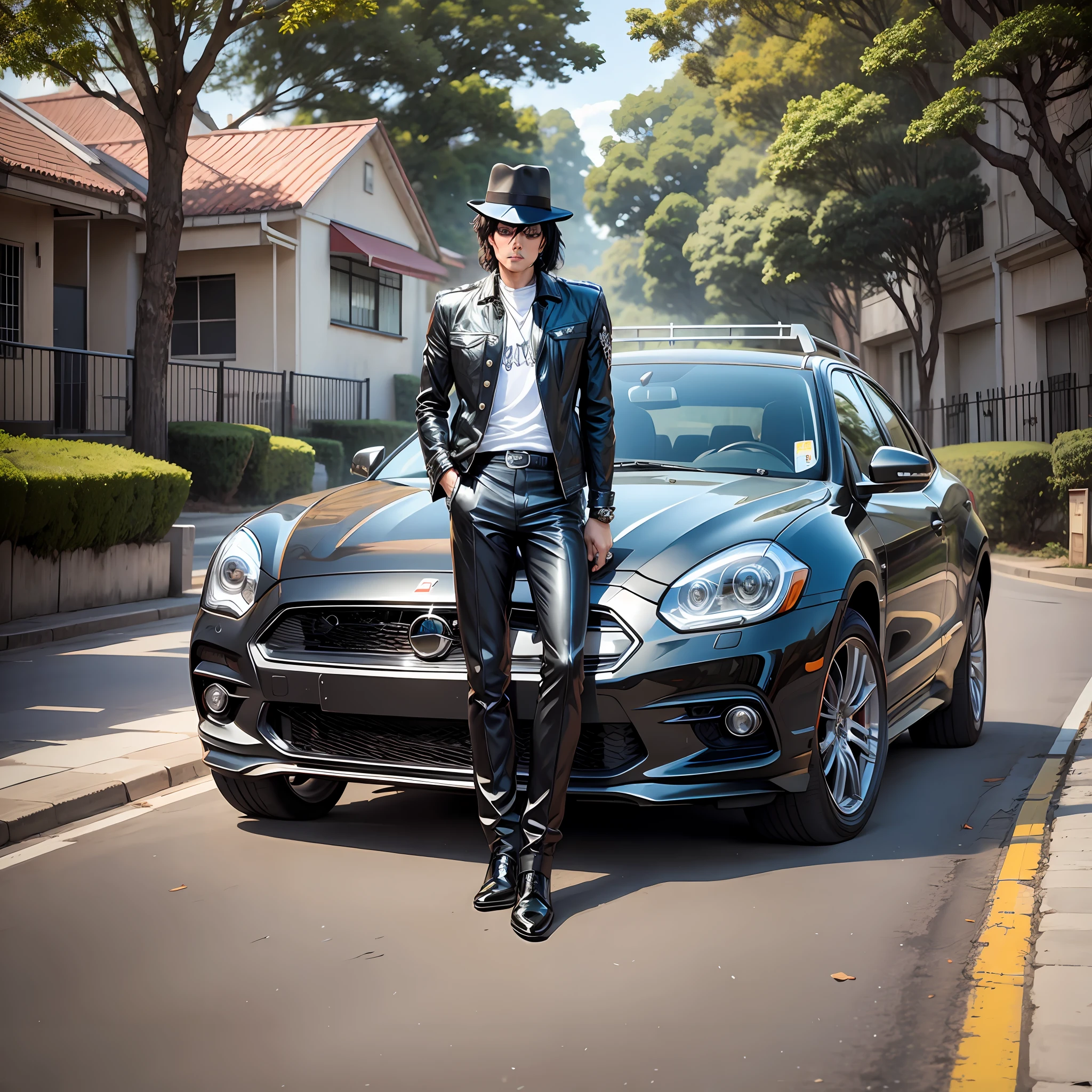 michael jackson at a car, no anime --auto --s2
