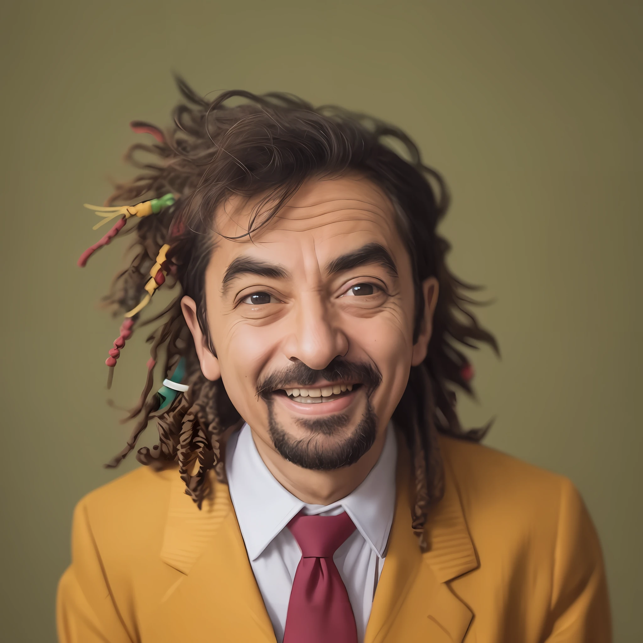 Photo Mr. Bean, with Rastafari, fun, cheerful, smiling, fun