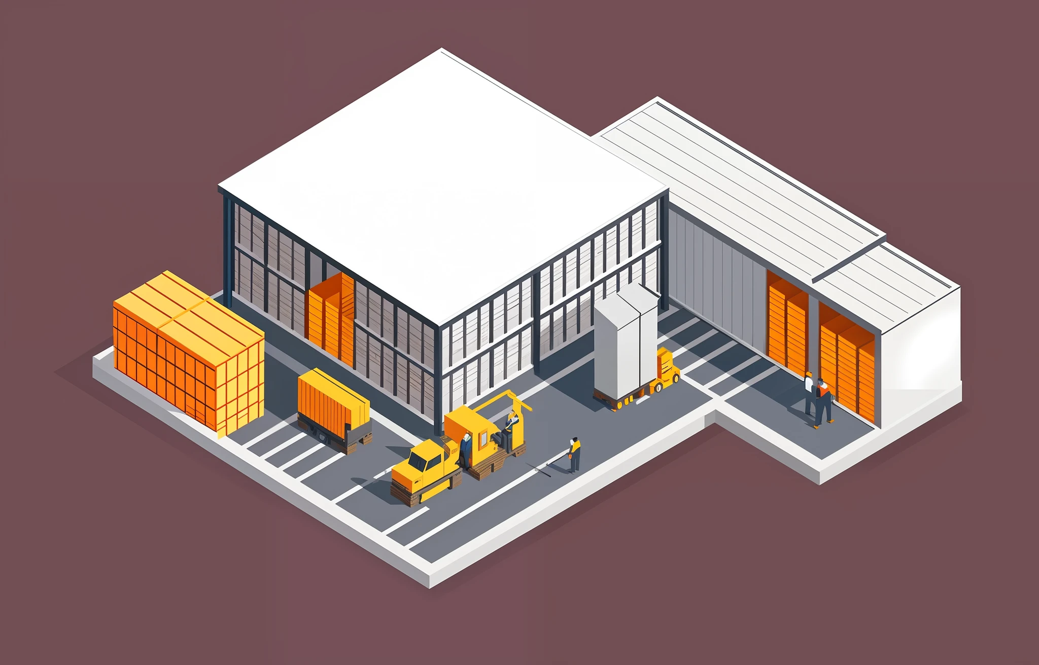 warehouse with workers loading boxes and loading boxes, warehouse, flat illustration, grey warehouse background, warehouses, isometric illustration, commercial illustration, in warehouse, in a warehouse, detailed 2d illustration, proffesional illustration, inside a warehouse, whole page illustration, isometric design, vector illustration, simple illustration, william warehouse, isometric style, professional illustration