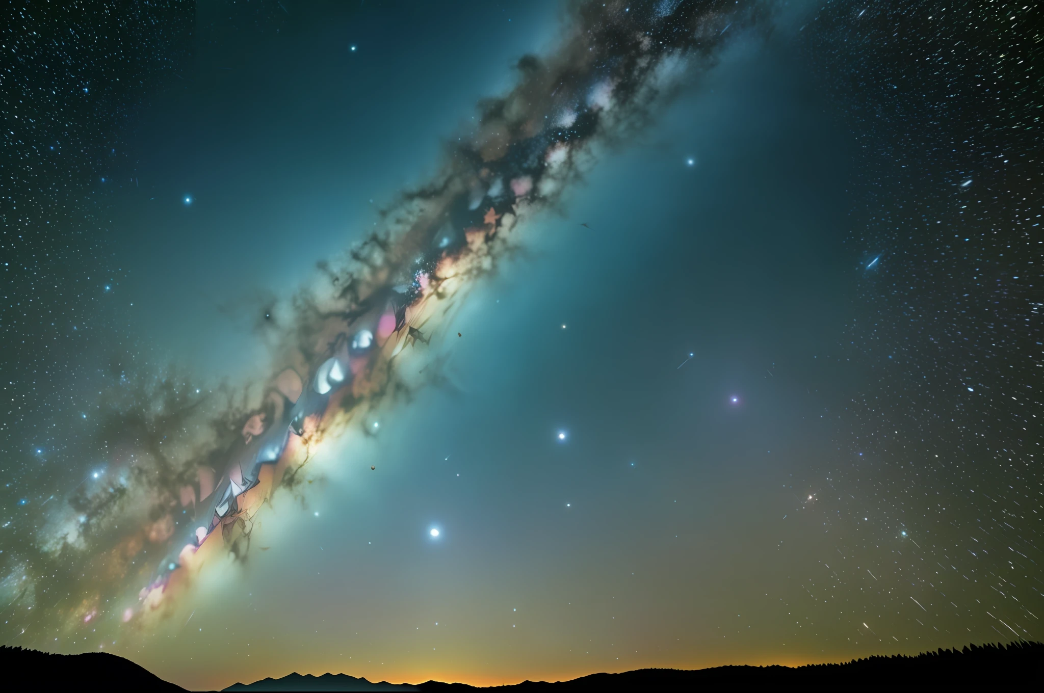 one hundred billion stars in the galaxy, extreme focus, HDR Photo, Photo realistic, hyper detail, hyper realistic, 8k, nature photograph, Canon EOS R3