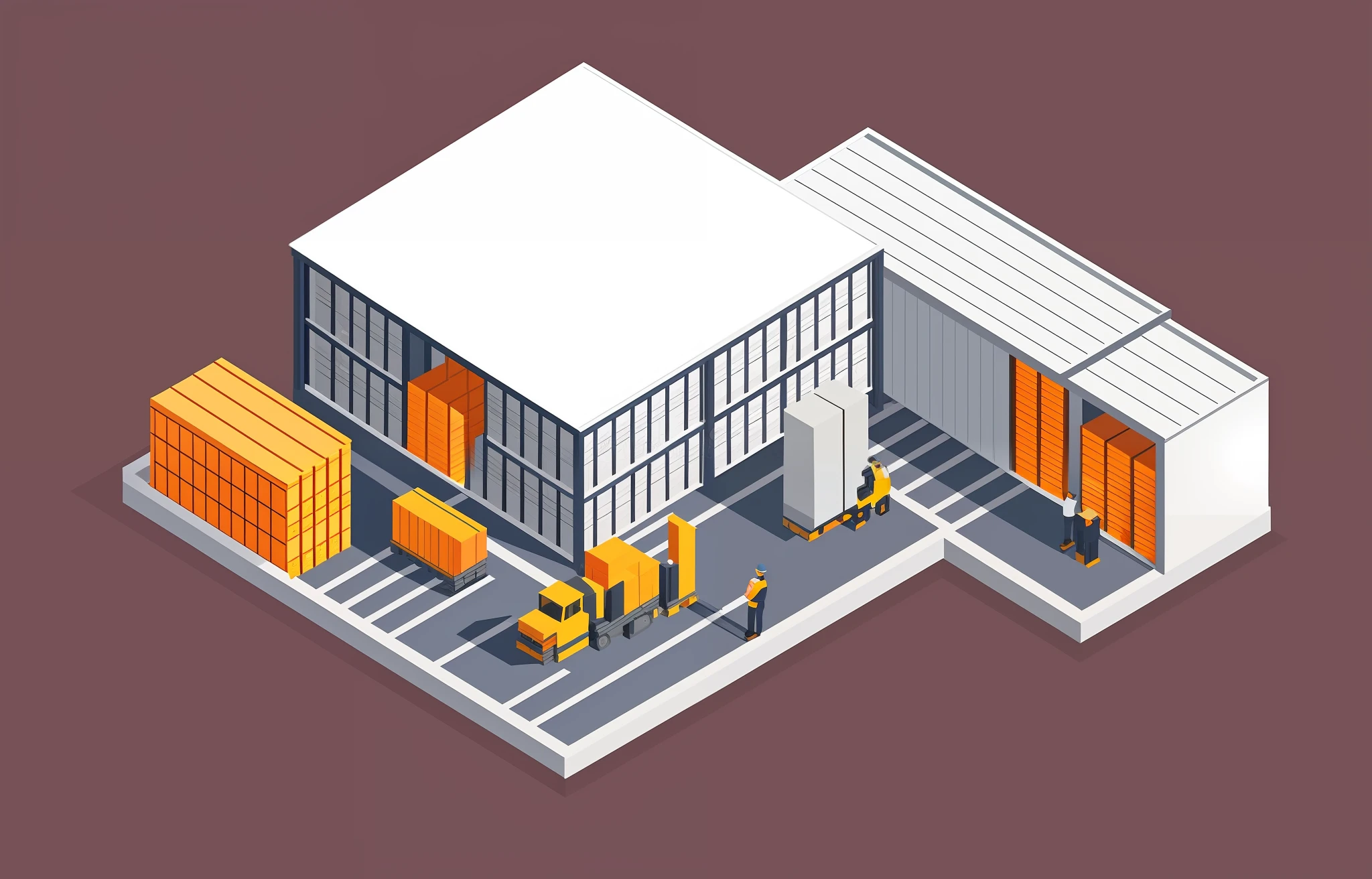 warehouse with workers loading boxes and loading boxes, warehouse, flat illustration, grey warehouse background, warehouses, isometric illustration, commercial illustration, in warehouse, in a warehouse, detailed 2d illustration, proffesional illustration, inside a warehouse, whole page illustration, isometric design, vector illustration, simple illustration, william warehouse, isometric style, professional illustration