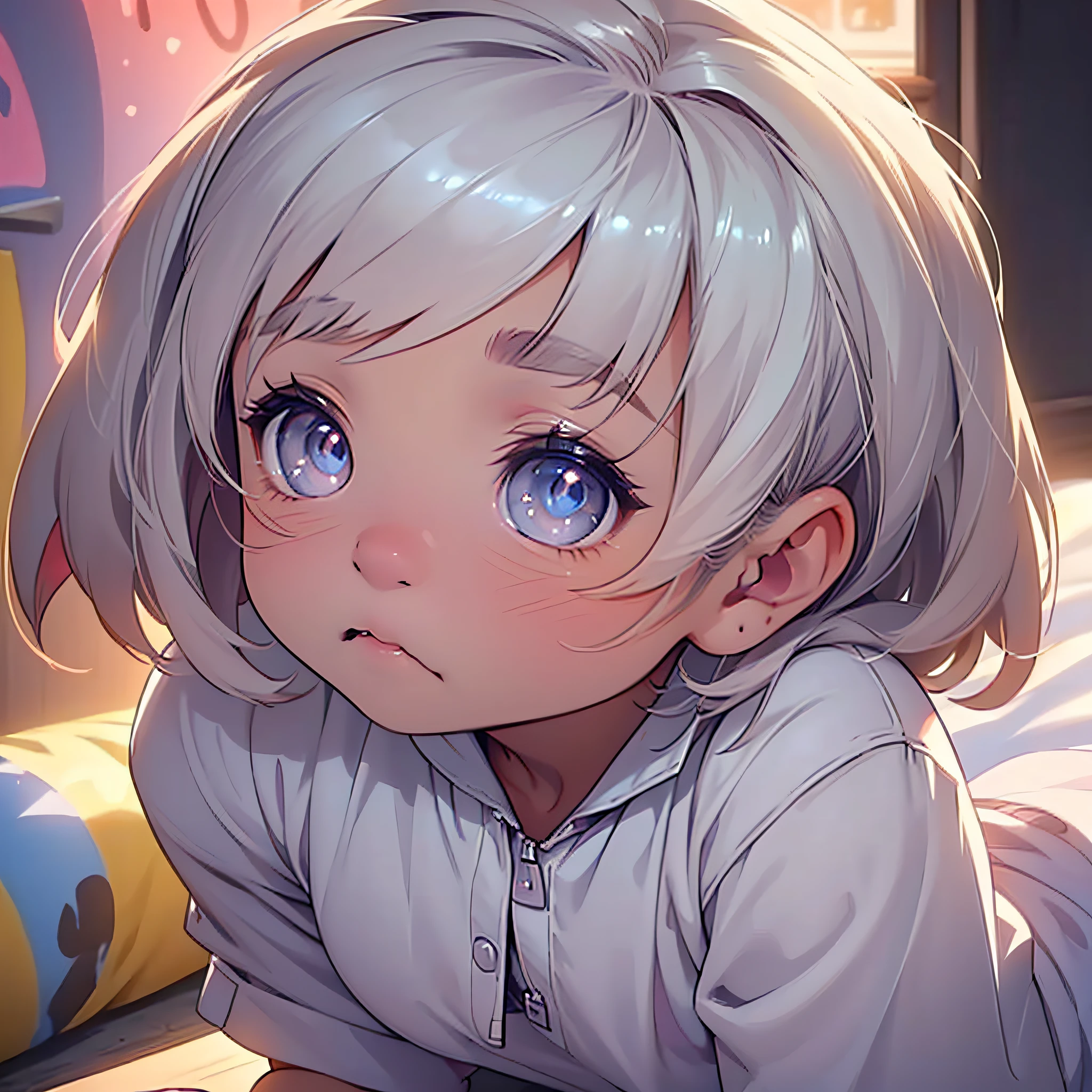 "(cute little one:1.1, beautiful puppy:1.3) → (adorable puppy with bright eyes:1.25)" -> A cute and adorable animal puppy with bright eyes and a soft, glowing skin.