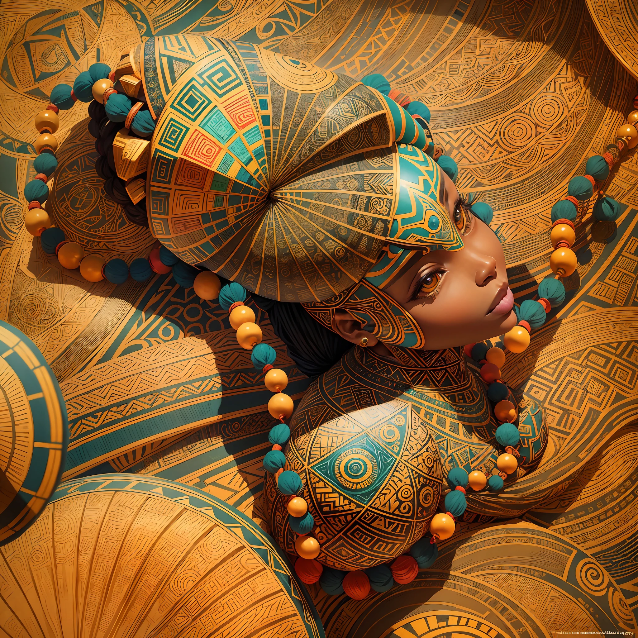 Geometric Visions of African Heritage
Description: Create a series of captivating AI-generated artworks that translate the essence of African heritage into geometric masterpieces. Each composition should convey a unique vision, blending intricate patterns with a carefully curated color palette, offering viewers a fresh perspective on the rich cultural tapestry of Africa. --auto --s2