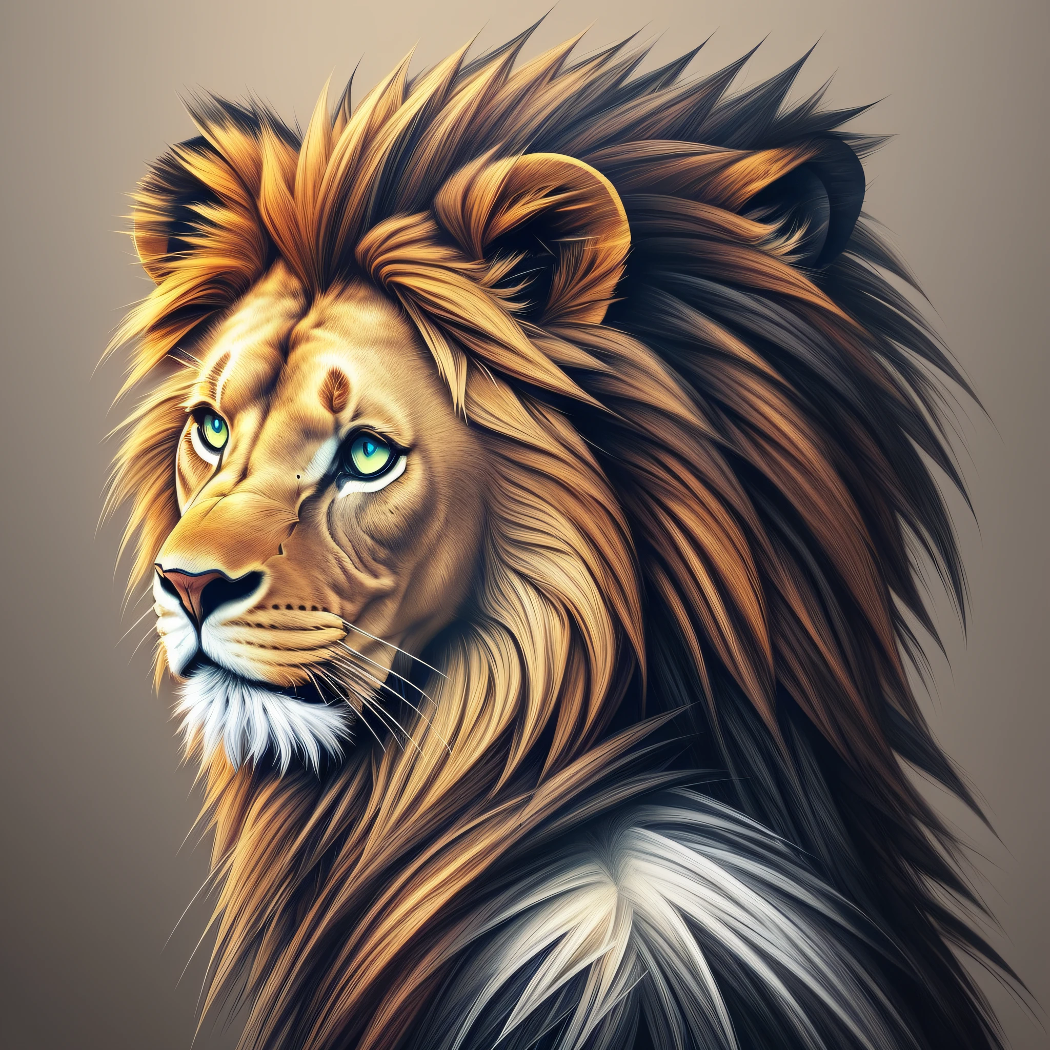 (samdoesarts:1.3), nvinkpunk, steel and ice, dystopian iron punk, flurry, particles, horrifying techno-organic mutation (lion), portrait, backlighting, abstract, painting, painted by famous artist, ethereal, liquid, abstract, masterpiece, highly detailed, best quality, highest quality, realistic lighting, hyperdetailed, hyperrealism, limited flat color palette --auto --s2