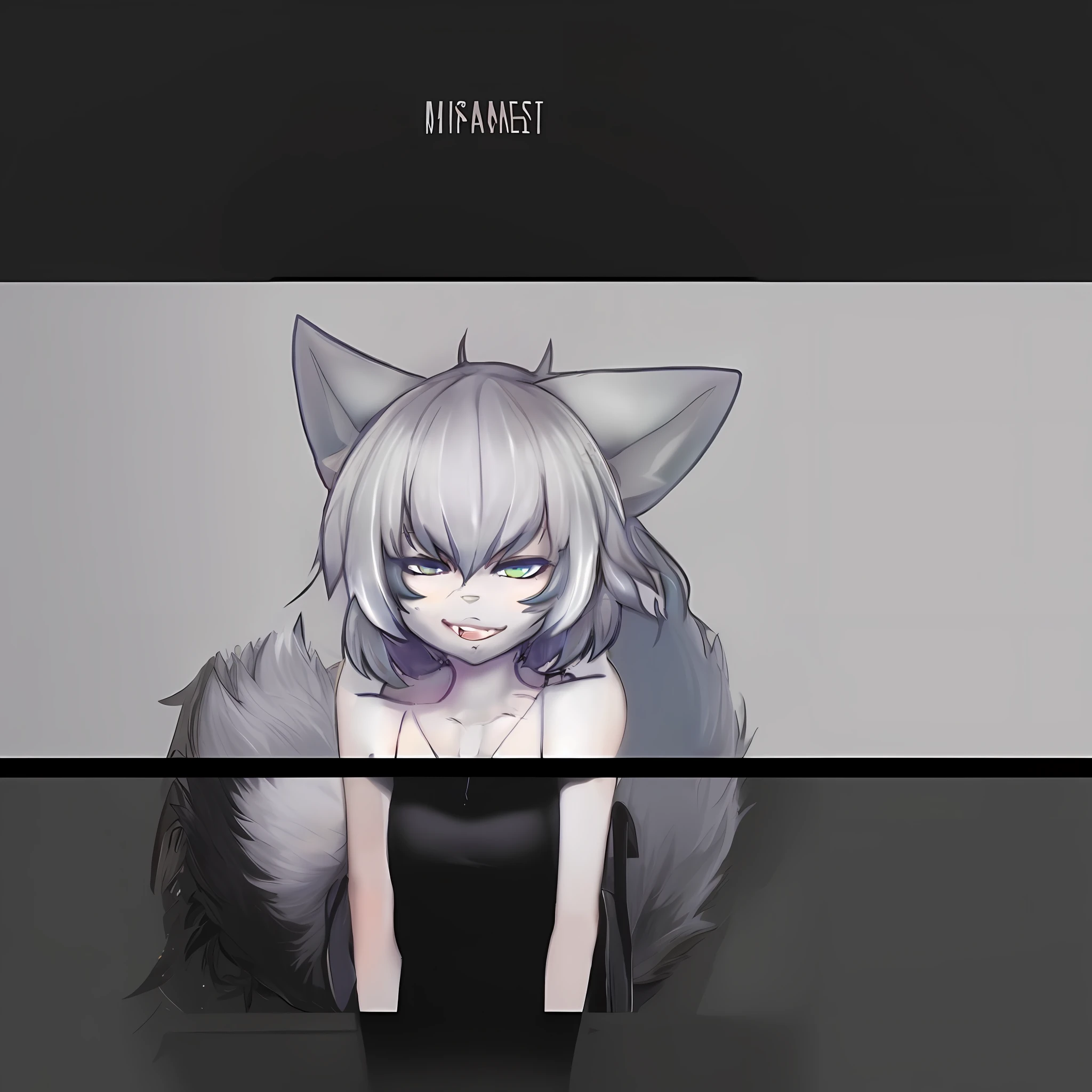 Masterpiece, best quality, high resolution, grey fox tail