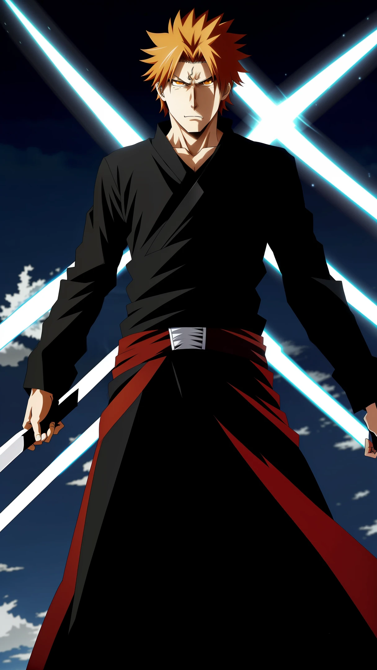 Kurosaki ichigo with god power mode