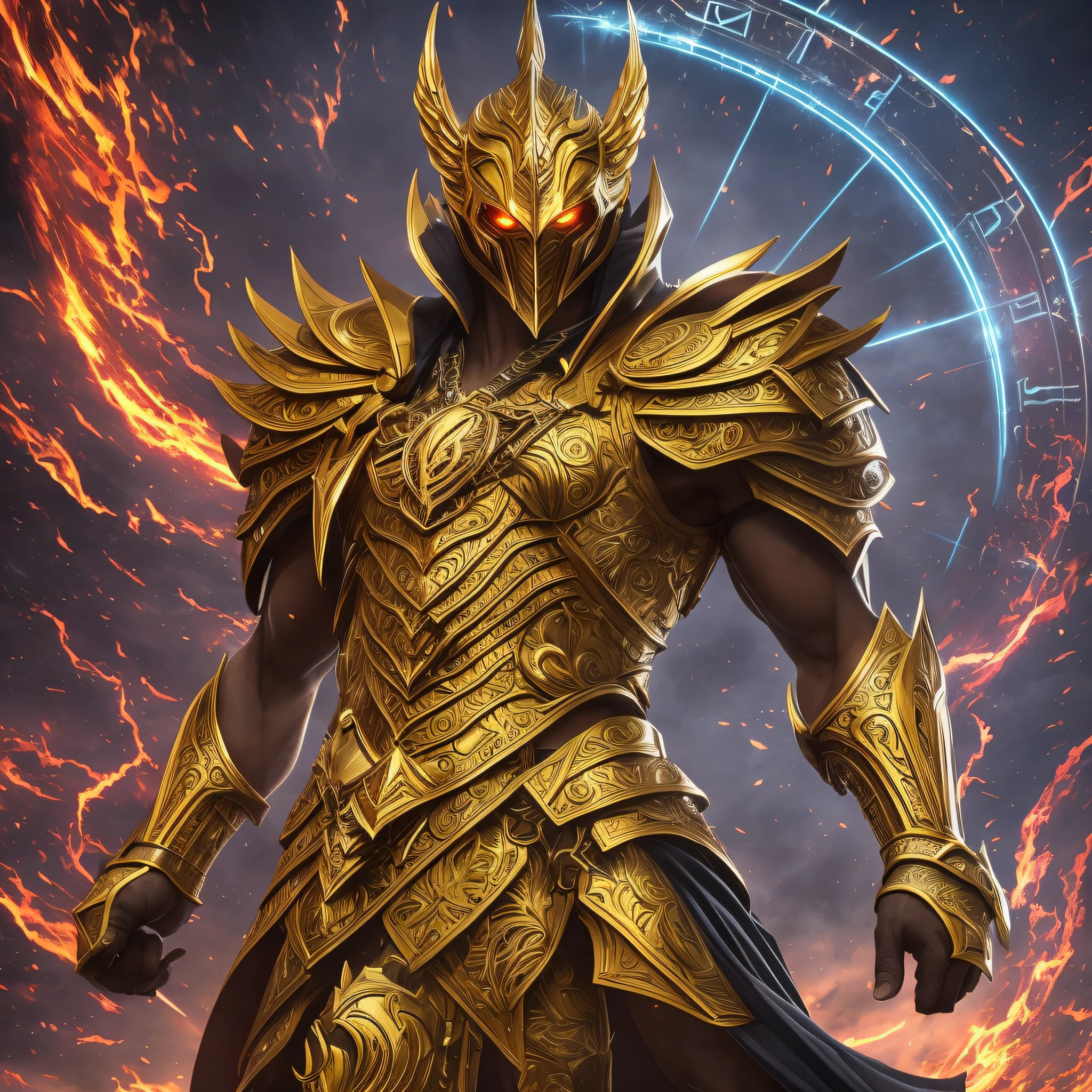 The Stand Chronos X manifests itself as an imposing and majestic figure, wrapped in a golden armor of divine appearance. Its design combines futuristic elements with classic strokes, creating an iconic and imposing image.
The armor of Chronos X is sculpted with exquisite details, replete with complex patterns and elegant lines. Each piece of armor is meticulously crafted, creating a sturdy and sturdy appearance. The broad, muscular shoulders of the armor emit a sense of impressive strength and power.
Chronos X's head is covered by a majestic helmet, adorned with a wing-shaped crest that extends backwards, symbolizing freedom and heavenly power. The helmet visor is stylized, with intricate patterns reminiscent of the hands of a clock, reflecting the temporal nature of the Stand.
The hands of the Chronos X are protected by sturdy golden gloves, with carved details and sharp fingers, demonstrating dexterity and skill. In each hand, there is a golden clock embedded in the back, whose hands seem to be in constant motion, representing the control of time.
Chronos X's armor extends throughout his body, forming a powerful and imposing silhouette. Each piece is carefully adjusted to allow for agile and graceful movements, highlighting the agility of the Stand.
Bands of temporal energy glow around the body of the Chronos X, emitting a bluish, flickering light. These tracks seem to flow like temporal rivers, connecting to the Stand's clock and demonstrating the inextricable link between Chronos X and the realm of time.
Overall, the art of Chronos X represents an imposing and fearless hero with a golden armor that radiates power and glory. Their presence inspires respect and admiration, while their solid, majestic appearance reflects the legendary and extraordinary nature of Stand Chronos X. in anime, jojo, and marvel style --auto --s2
