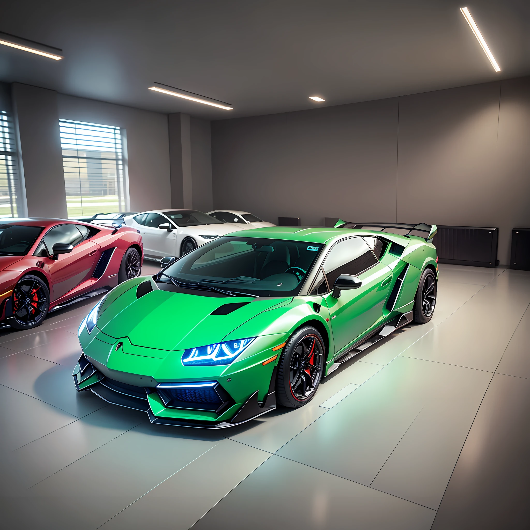 Interior of a Lamborghinni --auto --s2