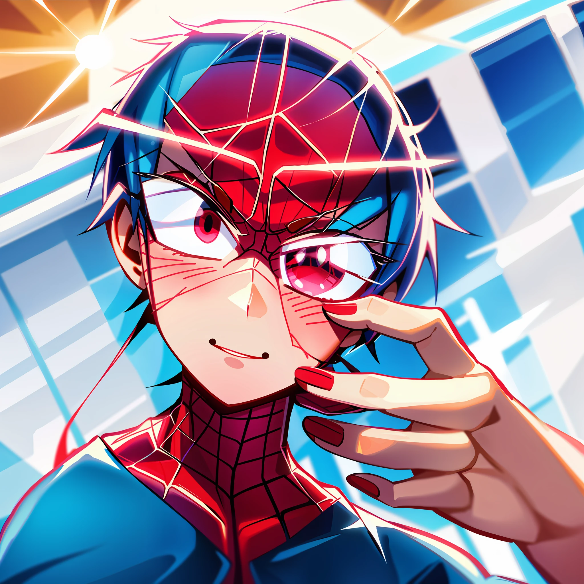 illustration of a cute SpidermanClasic ,