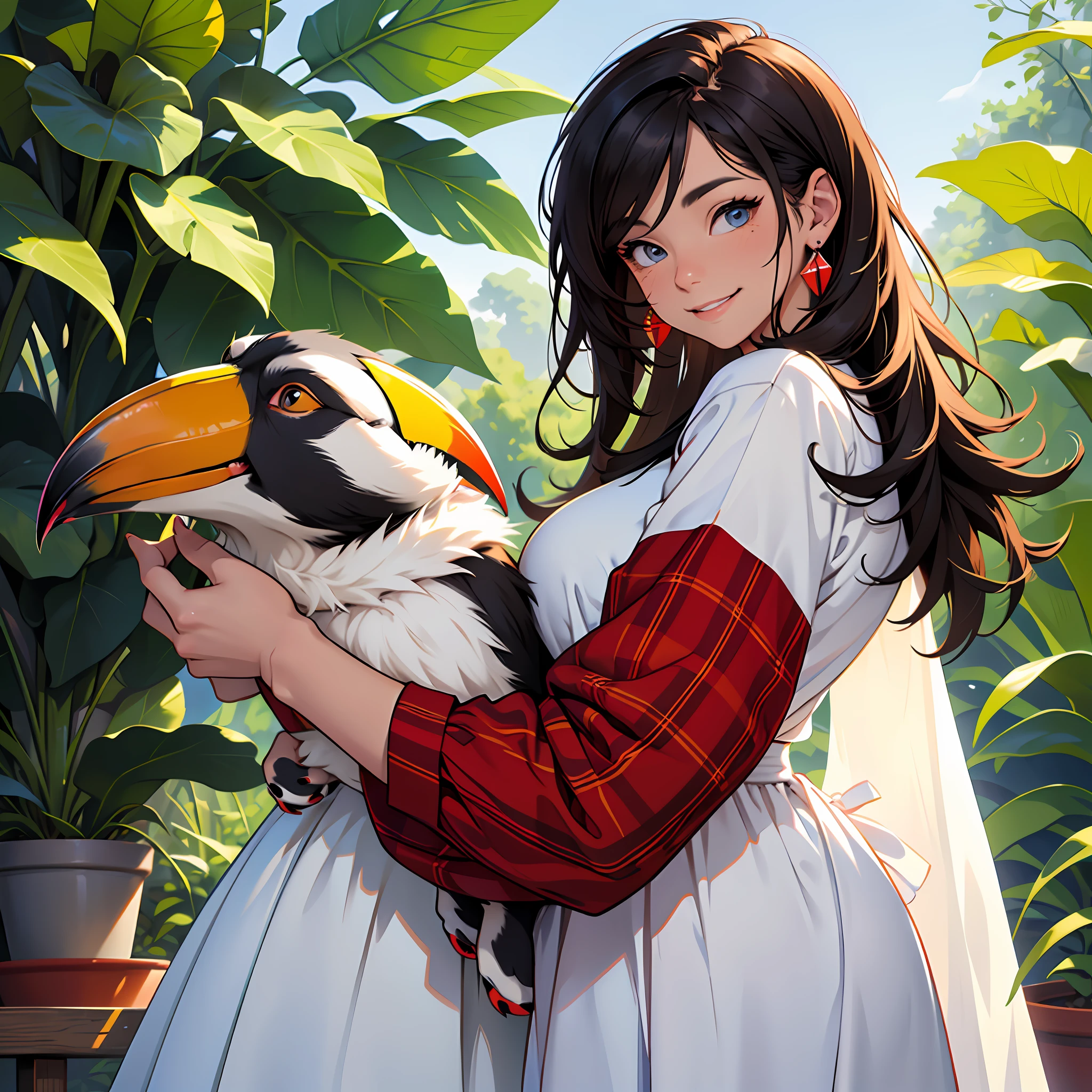 Cute puppy. Beautiful puppy. Adorable puppy. Cute cat. Cute toucan. gorgeous toucan. Portrait of a woman in a white dress, holding a book with delicate hands, expressing beauty and strength. Detailed portrait of an indigenous woman in cartoon style, with beautiful eyes, quick brushstrokes and vibrant colors. Cute puppy. Beautiful puppy. Masterpiece of a cute puppy, with red and white fur. Italian girl posing, detailed face, dark hair, athletic body, wearing red flannel and jeans. Soft hair, happy smile, cute Italian.