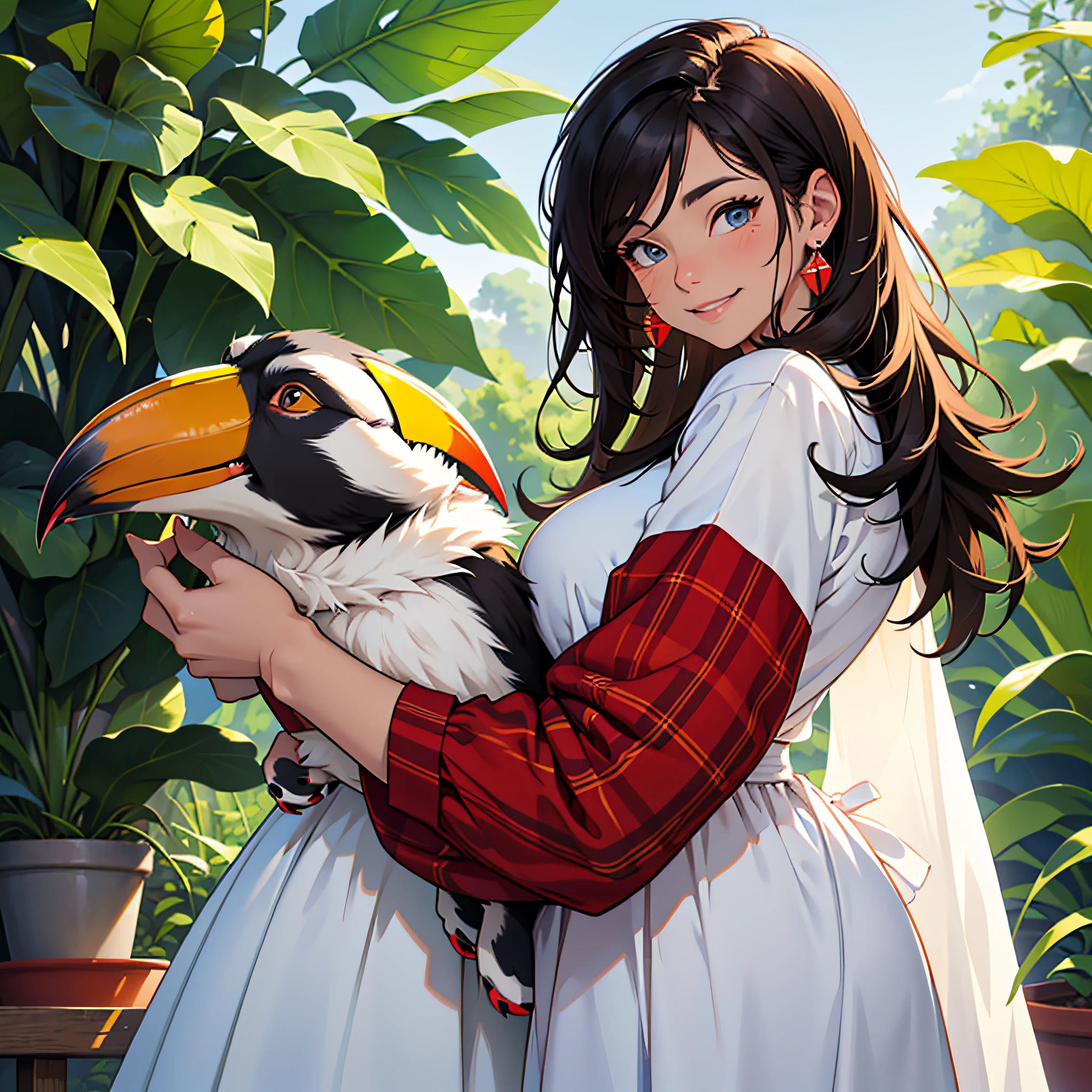 Cute puppy. Beautiful puppy. Adorable puppy. Cute cat. Cute toucan. gorgeous toucan. Portrait of a woman in a white dress, holding a book with delicate hands, expressing beauty and strength. Detailed portrait of an indigenous woman in cartoon style, with beautiful eyes, quick brushstrokes and vibrant colors. Cute puppy. Beautiful puppy. Masterpiece of a cute puppy, with red and white fur. Italian girl posing, detailed face, dark hair, athletic body, wearing red flannel and jeans. Soft hair, happy smile, cute Italian.
