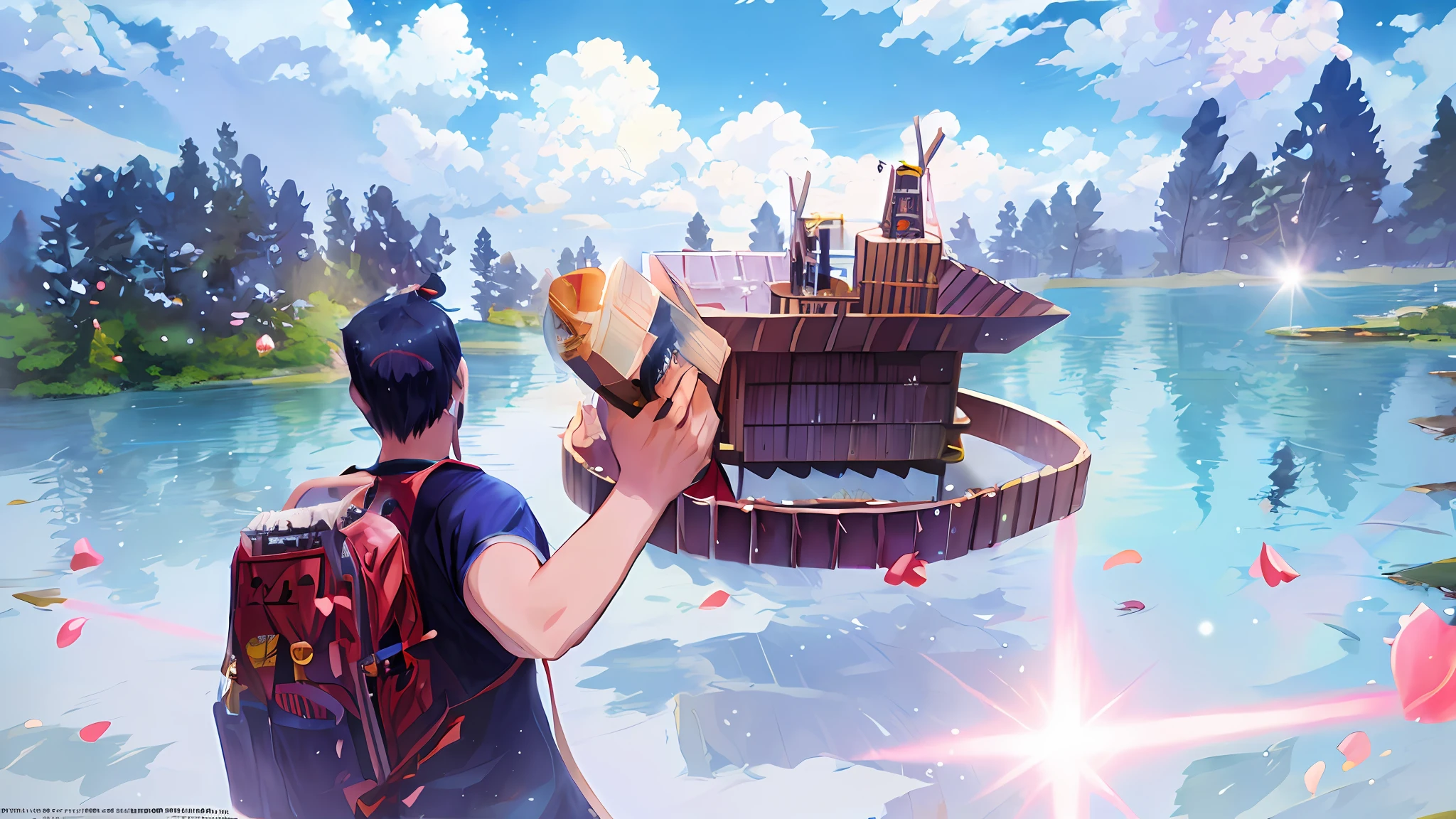 official anime still, official art, official illustration, key visual concept anime, official anime studio still, official rendering, anime still, comic art, official anime art, still TV anime, your-Camp, 8k!, promotional art, official fanart, Makoto Shinkai. digital rendering