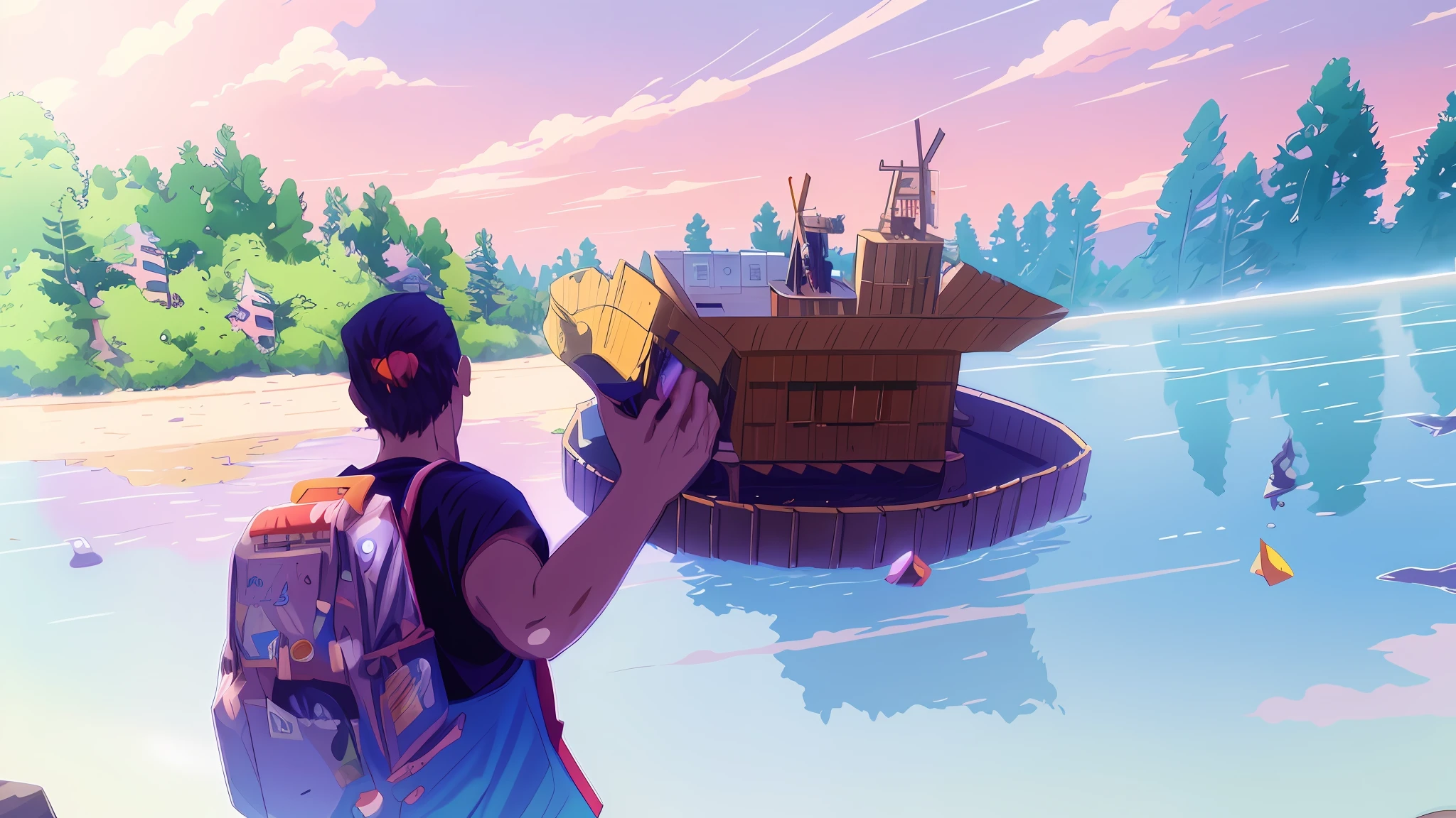 official anime still, official art, official illustration, key visual concept anime, official anime studio still, official rendering, anime still, comic art, official anime art, still TV anime, your-Camp, 8k!, promotional art, official fanart, Makoto Shinkai. digital rendering