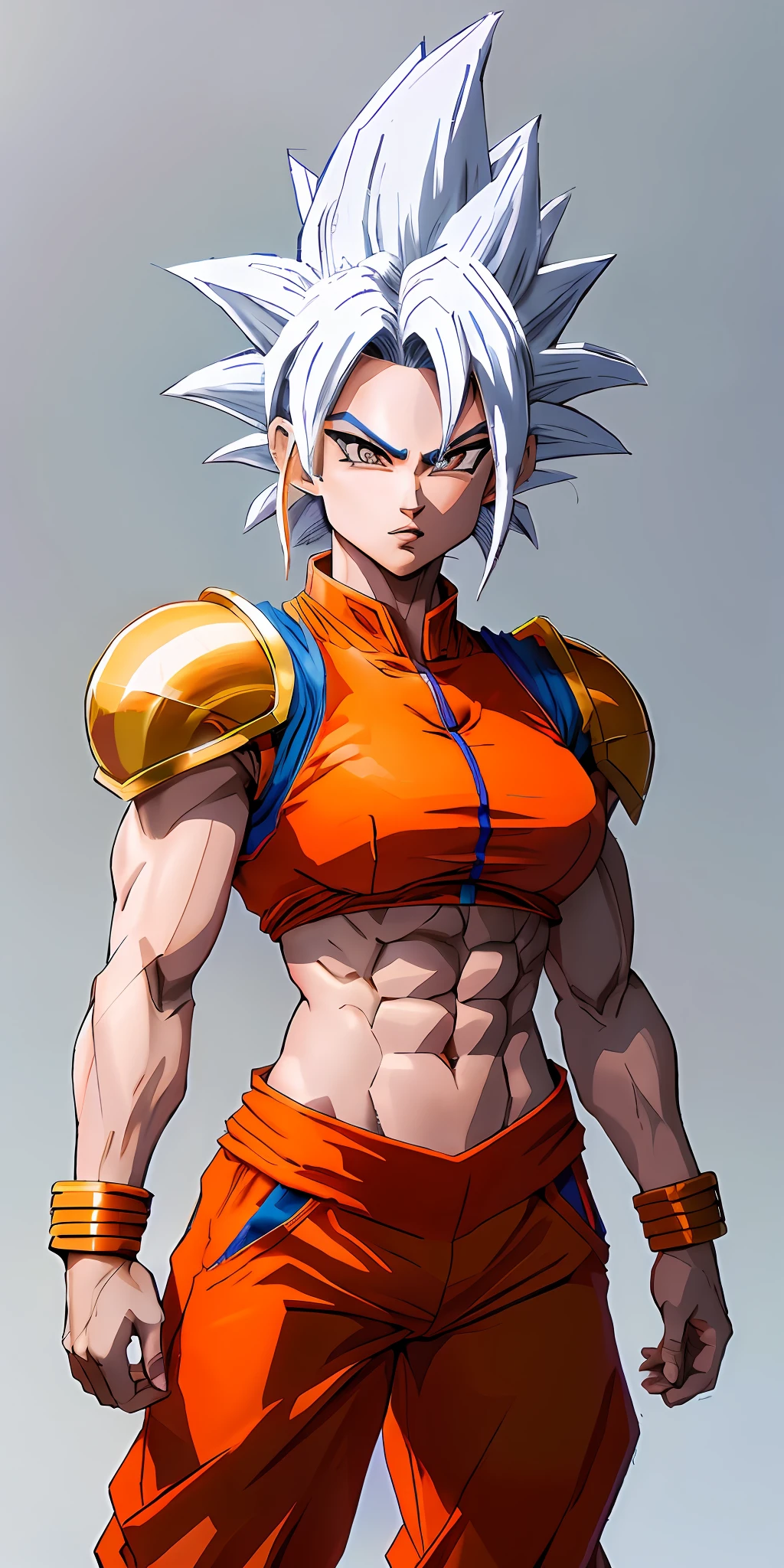 dragon ball goku by the - art - of - the - dragon, female goku, saiyan girl, human goku, dragon ball artstyle, dragon ball concept art, photorealistic human goku, detailed anime character art, ultra instinct, anime character art, best anime character design, character dragonball, highly detailed portrait of goku, official art, anime character, saiyan armor