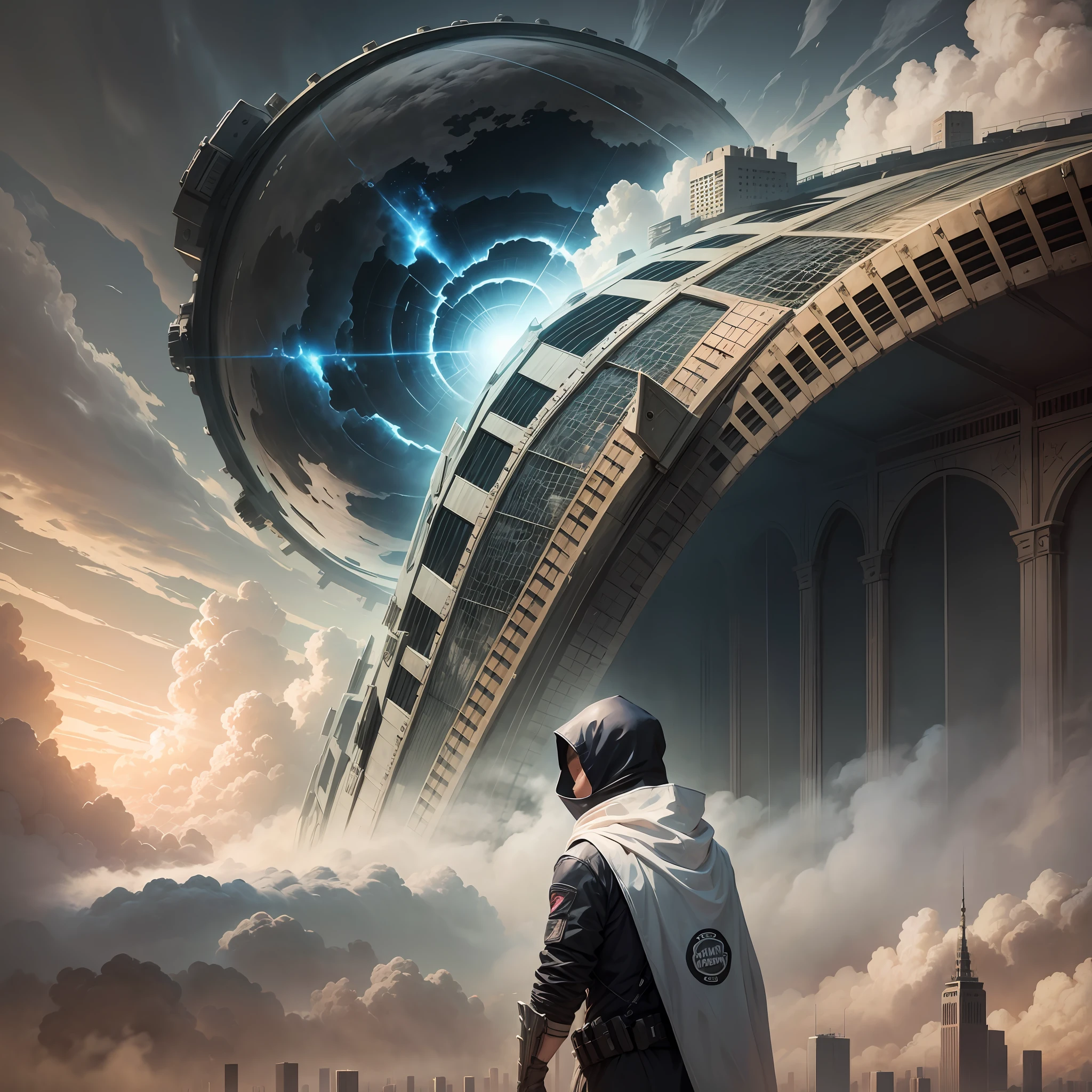 The sky turned into a huge net cover, and all mankind was shrouded in it, a scene of doom