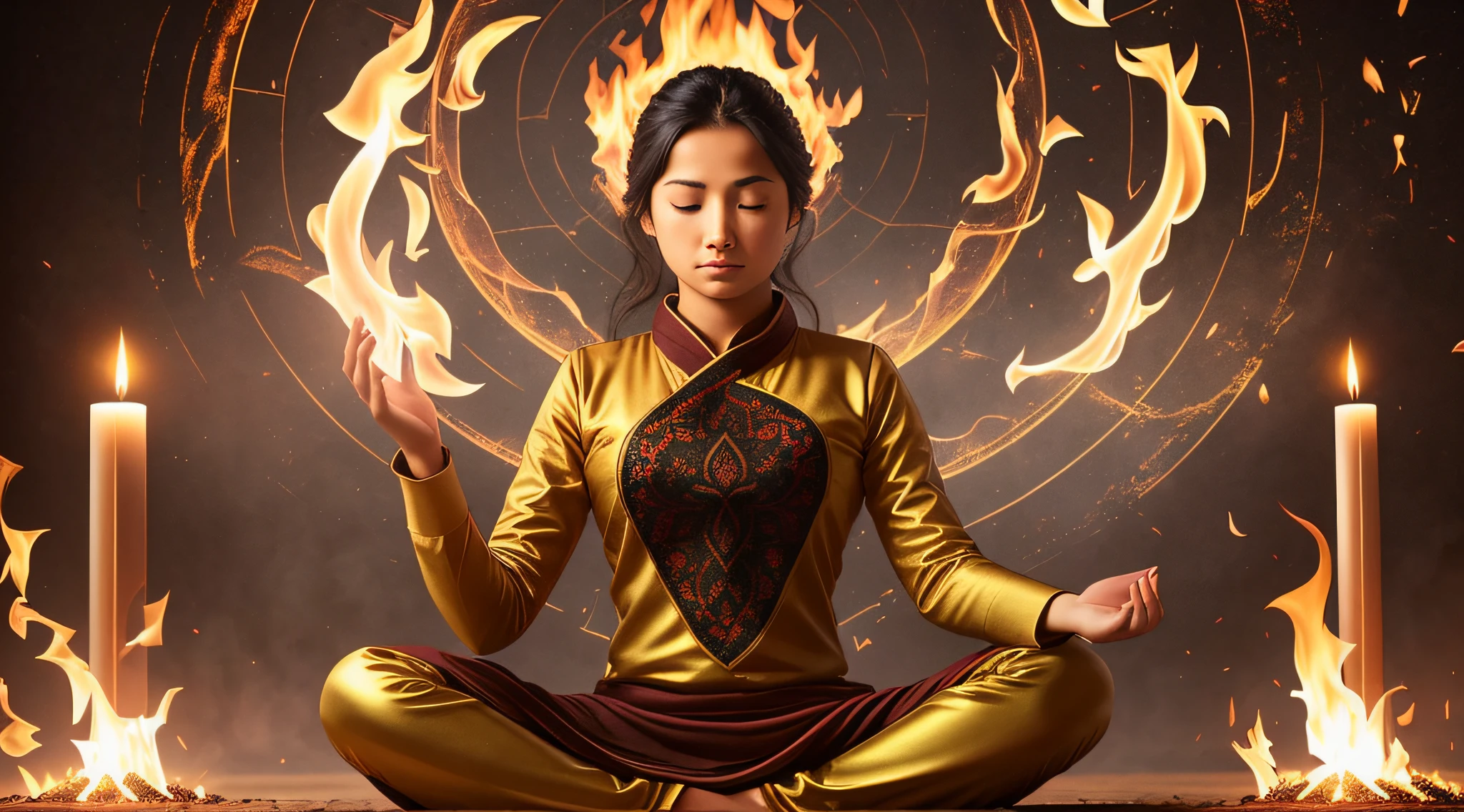 A FIRE WORSHIPPER MEDITATES ON THE ULTIMATE REALITIES OF EXISTENCE
This degree shows the ability, or the need, to be able to focus thoughts, to meditate, or to find their center. The “Fire Worshipper” can be very intensely interested or passionate about something throwing them selves into the middle of something, getting as much out of the experience, event or study as they can. At times in your life, you are likely to find yourself very focused, with a great passion for something that really ignites your interest. There could be a sense of danger in some respects, but also a sense of new beginnings. Harnessing your personal resources, particularly your rich inner life, can create magic. Look through appearances to get to the heart of matters.