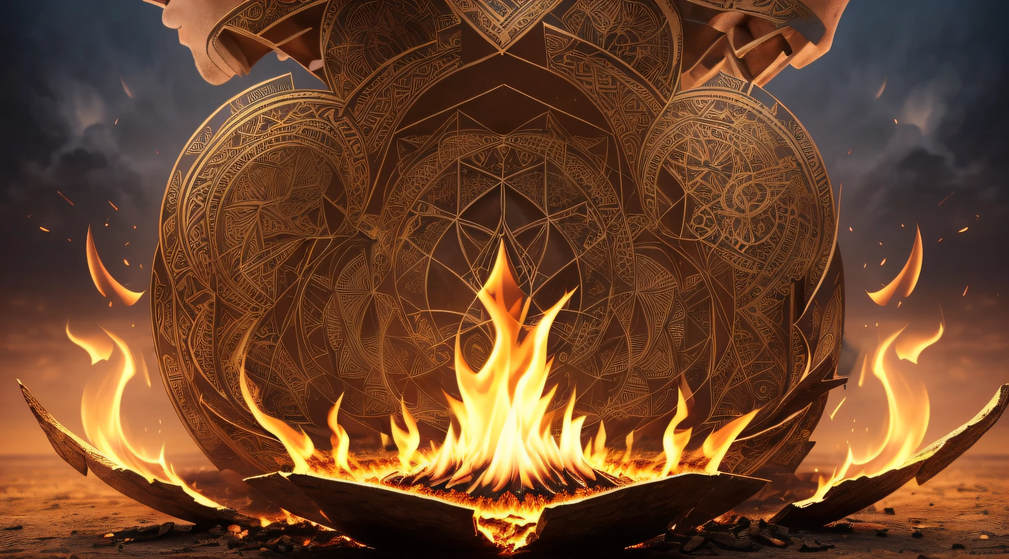 (Masterpiece, 4k resolution, ultra-realistic, very detailed, man 50 years) A FIRE WORSHIPPER MEDITATES ON THE ULTIMATE REALITIES OF EXISTENCE
This degree shows the ability, or the need, to be able to concentrate thoughts, meditate, or find your center. The "Fire Worshipper" may be intensely interested or passionate about something that throws itself in the middle of something, getting as much out of the experience, event, or study as possible. Sometimes in your life, you're likely to find yourself very focused, with a great passion for something that really piques your interest. There may be a sense of danger in some ways, but also a sense of new beginnings. Harnessing your personal resources, particularly your rich inner life, can create magic. Look through appearances to get to the heart of the matter.