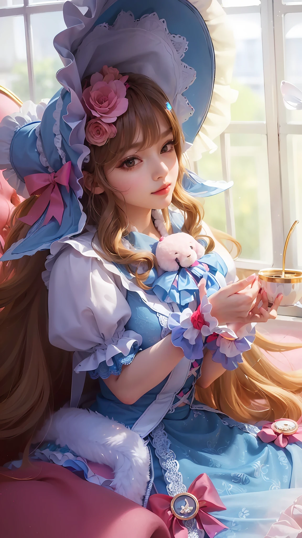 (8k, RAW photo, photorealistic:1.25) ,( lipgloss, eyelashes, gloss-face, glossy skin, best quality, ultra highres, depth of field, chromatic aberration, caustics, Broad lighting, natural shading,Kpop idol) looking at viewer with a serene and goddess-like happiness,