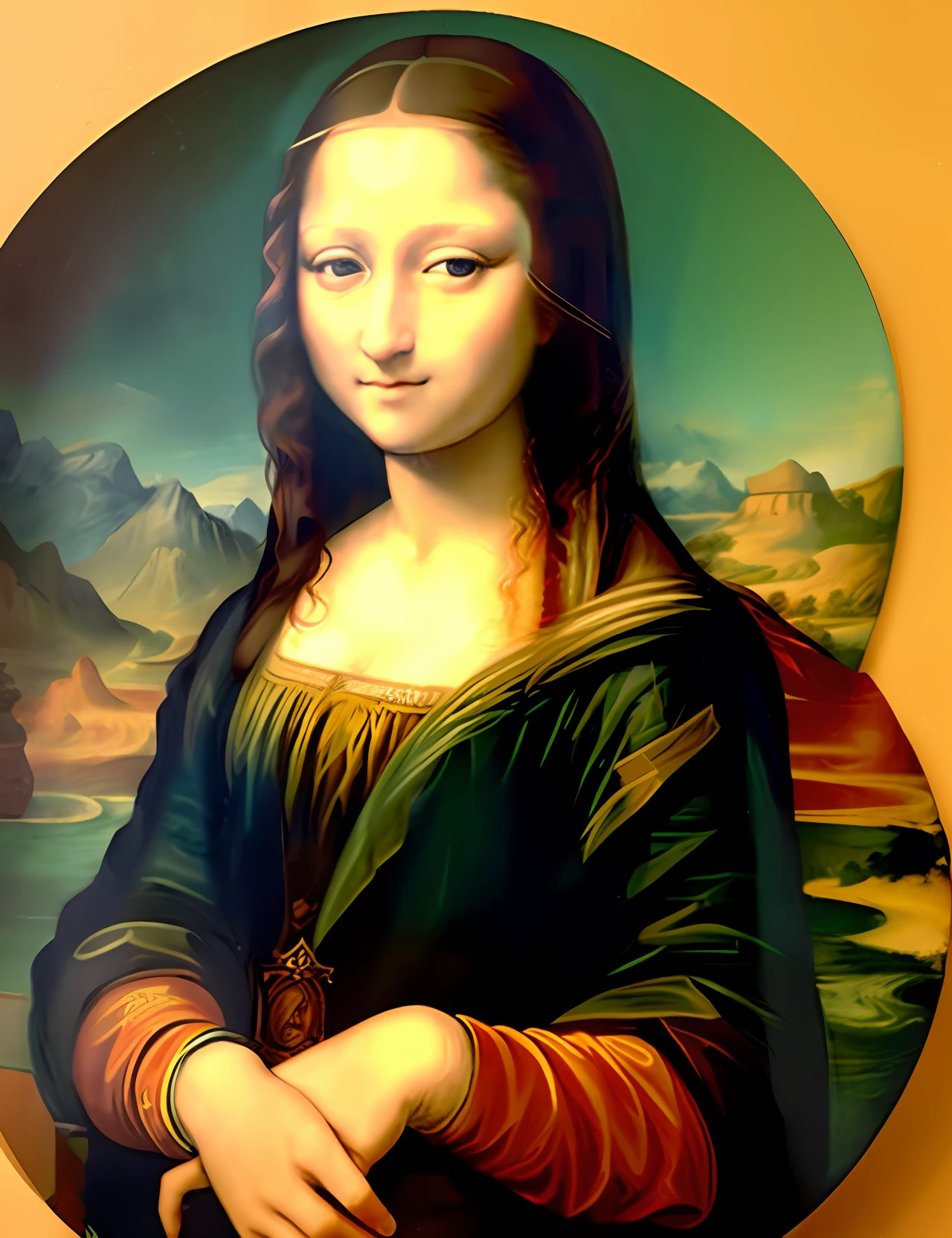 Image of Monalisa painting huck