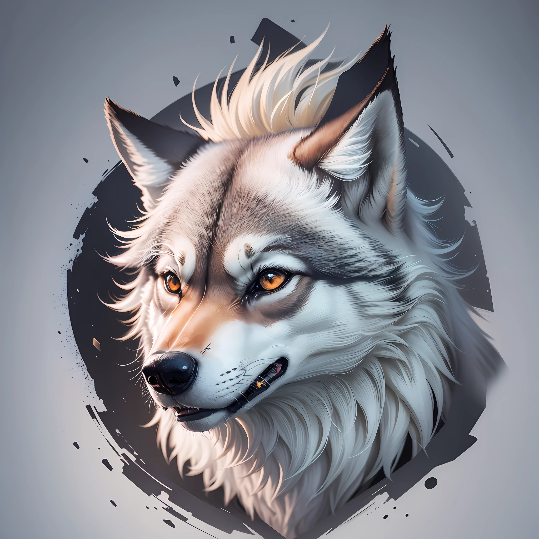 Logo of a wolf 777 8k realistic sharp image --auto --s2