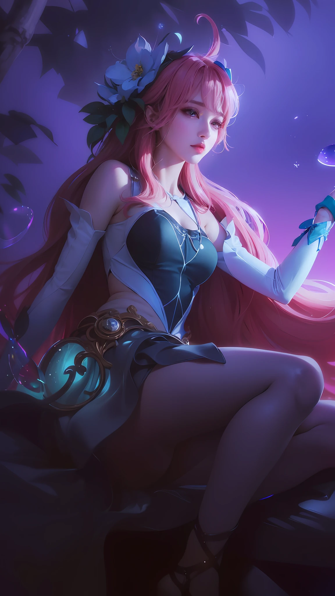 (8k, RAW photo, photorealistic:1.25) ,( lipgloss, eyelashes, gloss-face, glossy skin, best quality, ultra highres, depth of field, chromatic aberration, caustics, Broad lighting, natural shading,Kpop idol) looking at viewer with a serene and goddess-like happiness, big breast (big boobs)
