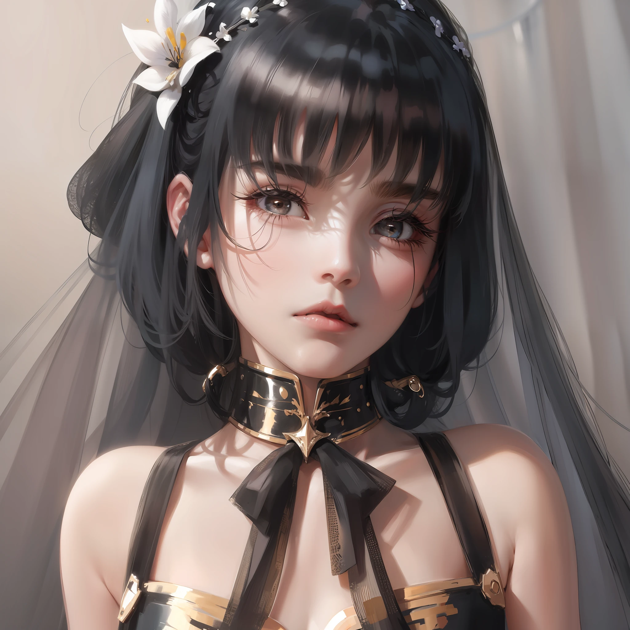 Flowing hair