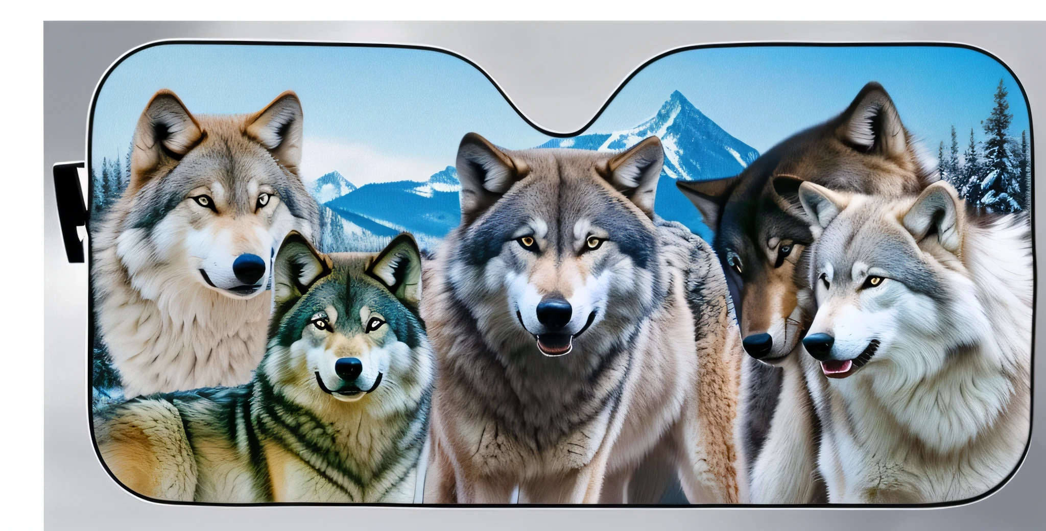 ,with a pack of wolves, wolf, new design, wolf, wolf, wild look, big wolf, full color airbrush, majestic view, husky, wolf skin head, alpha, half-wolf, chai mansion, 5d, 5d, extremely high quality, wolves and their treasures