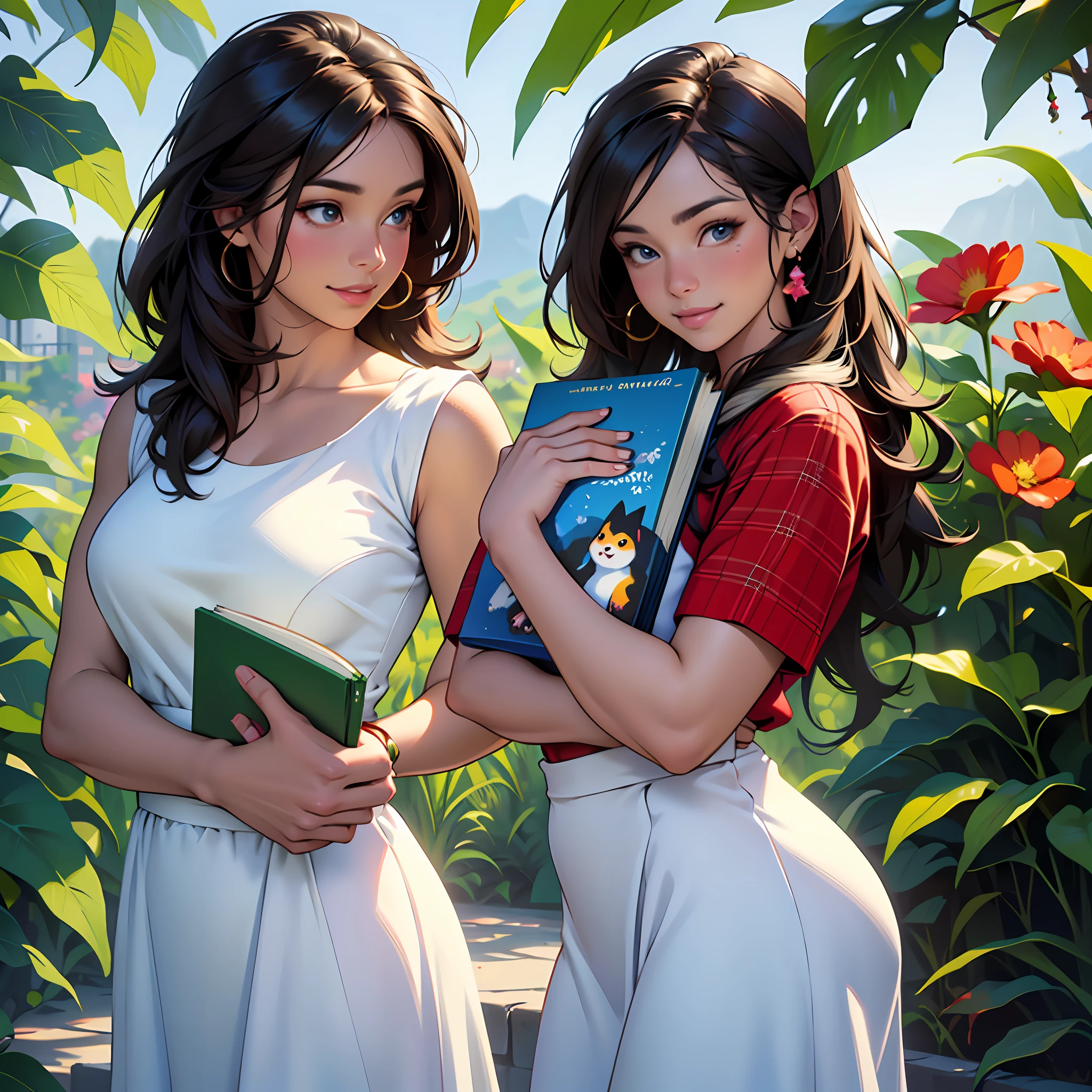 Cute puppy. Beautiful puppy. Adorable puppy. Cute cat. Cute toucan. gorgeous toucan.hummingbirds Gorgeous flower. Realistic Hummingbird beautiful. Portrait of a woman in a white dress, holding a book with delicate hands, expressing beauty and strength. Detailed portrait of an indigenous woman in cartoon style, with beautiful eyes, quick brushstrokes and vibrant colors. Cute puppy. Beautiful puppy. Masterpiece of a cute puppy, with red and white fur. Italian girl posing, detailed face, dark hair, athletic body, wearing red flannel and jeans. Soft hair, happy smile, cute Italian.