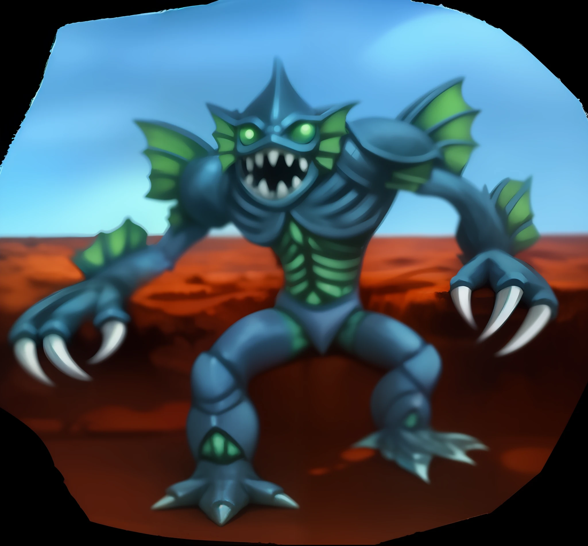 a blue mermaid monster --auto --s2