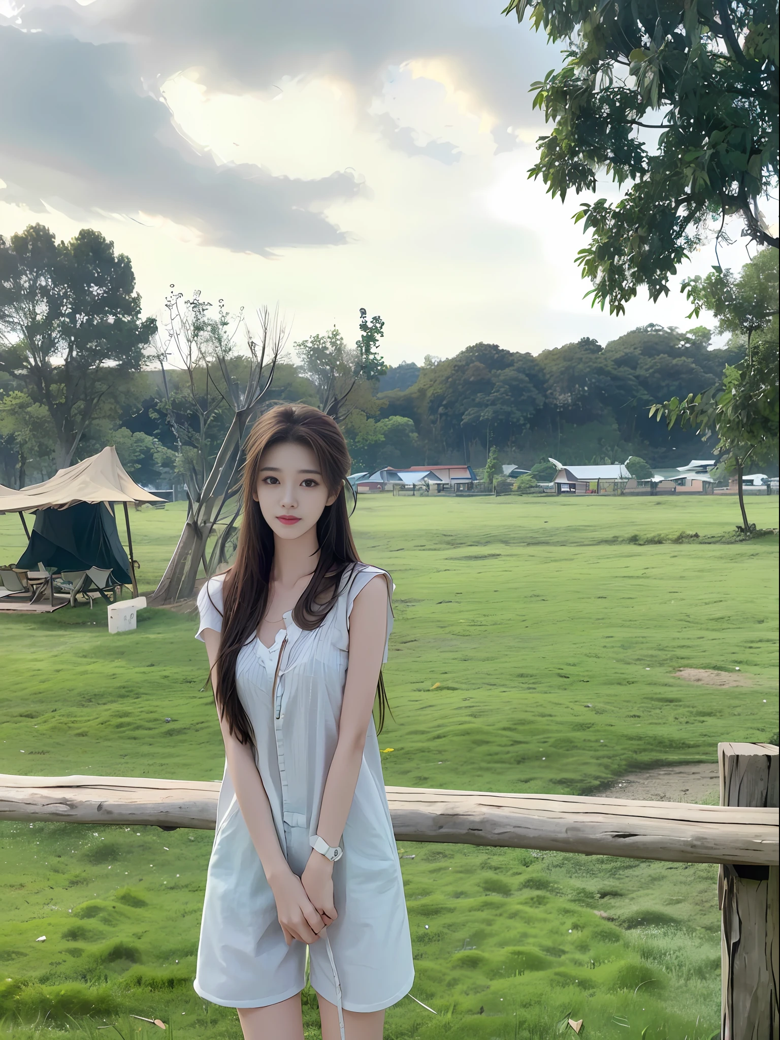 realistic, high resolution, 1 girl, long hair, korean,, loose white shirt, skinny denim shorts,, thighs, panties visible,